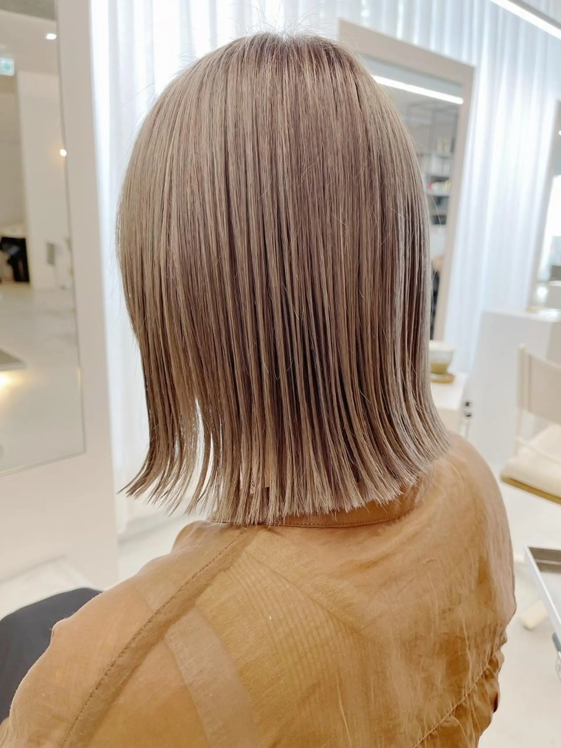 ミディアム カラー 透明感カラー/暗髪/ ブリーチ/reinaのヘアスタイル