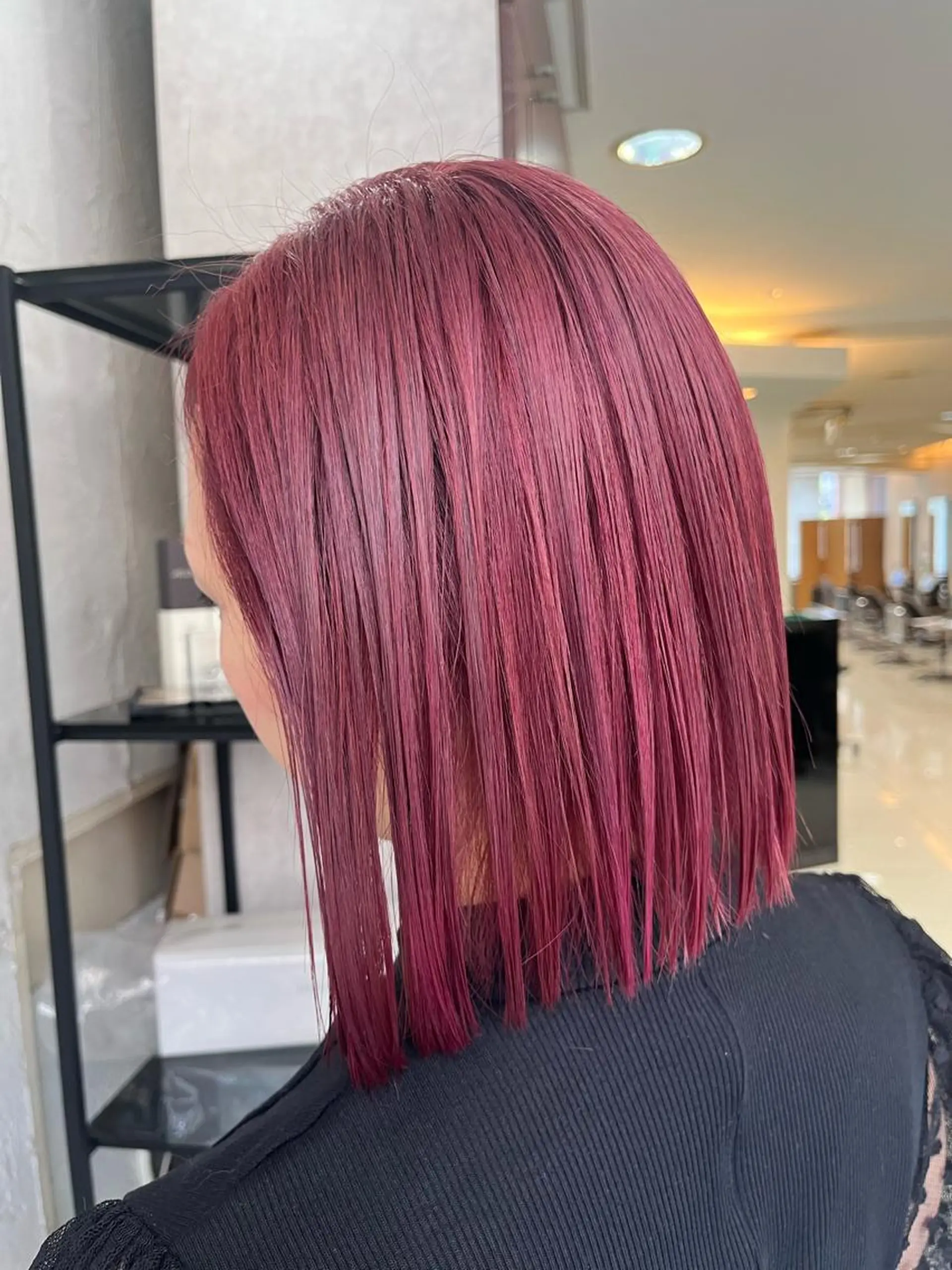 ミディアム ハイライトカラー＆ ダブルカラー　田口のヘアスタイル