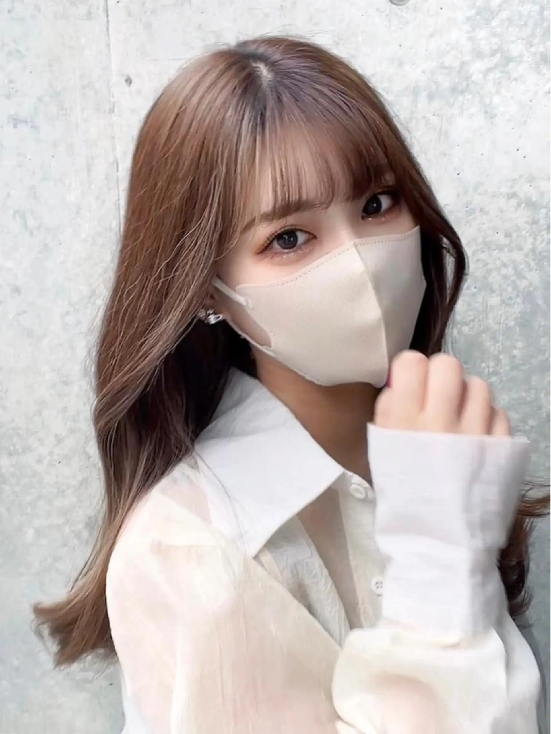 セミロング 顔周りカット ヨシンモリ 韓国風ヘア レイヤーカット 似合わせカット 顔周り特化/韓国ヘア /レイヤー/吉野幸大のヘアスタイル