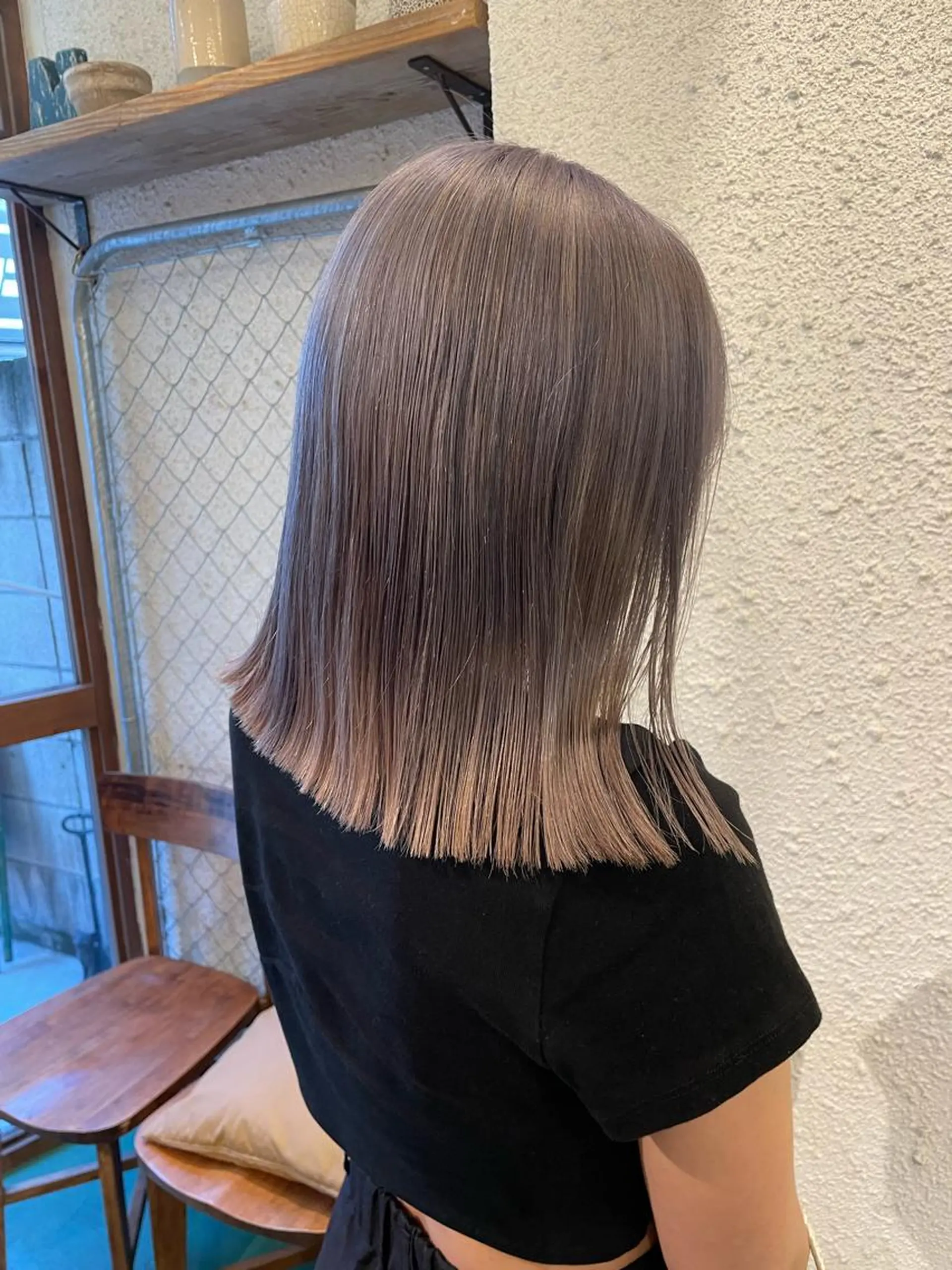 ミディアム カラー カット ヘアカラー トリートメント SALOWIN下北沢所属・hazuki 🌝のヘアスタイル