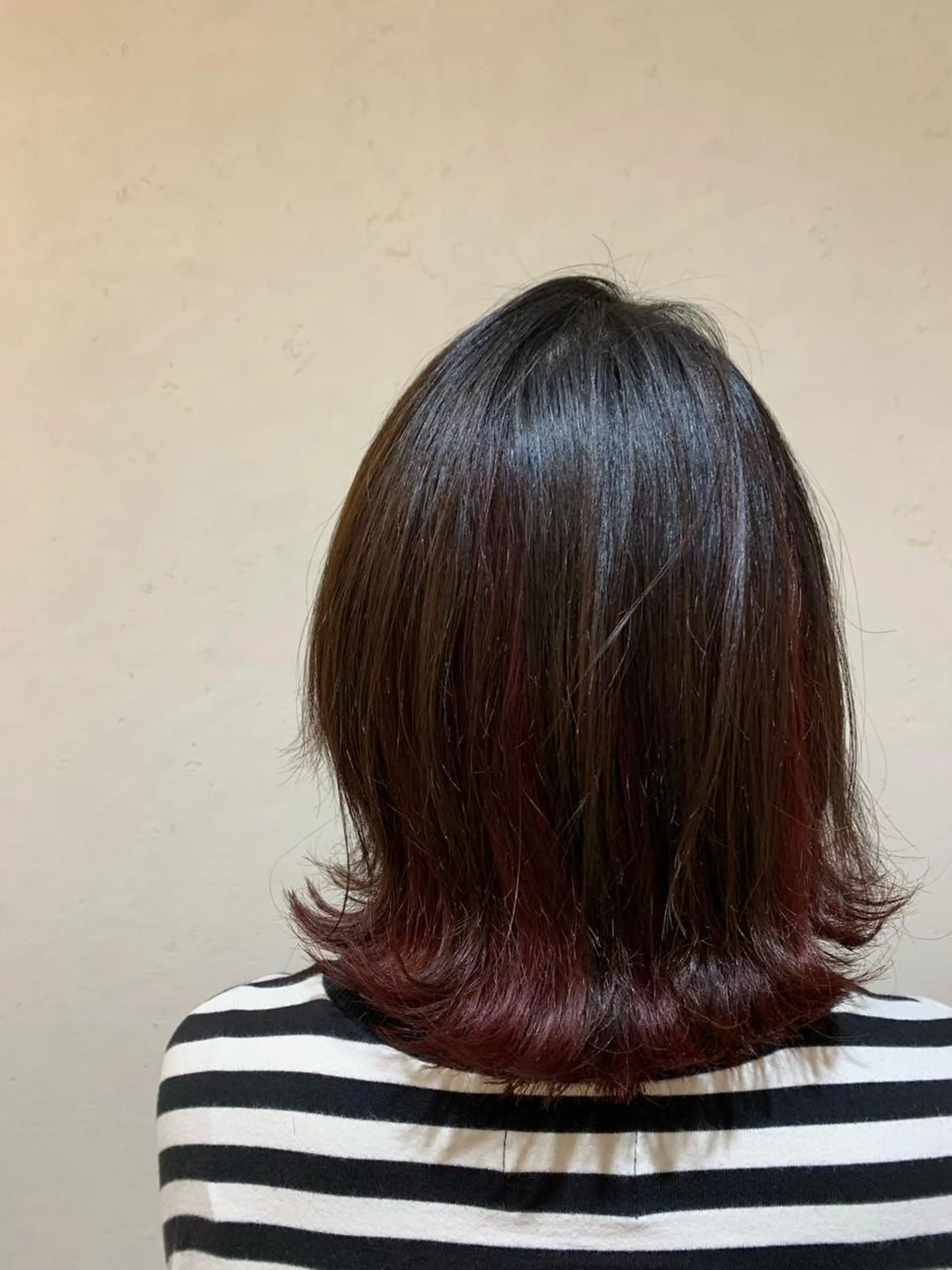 ミディアム カラー 💎髪質改善/縮毛 💎メンズカット石尾のヘアスタイル