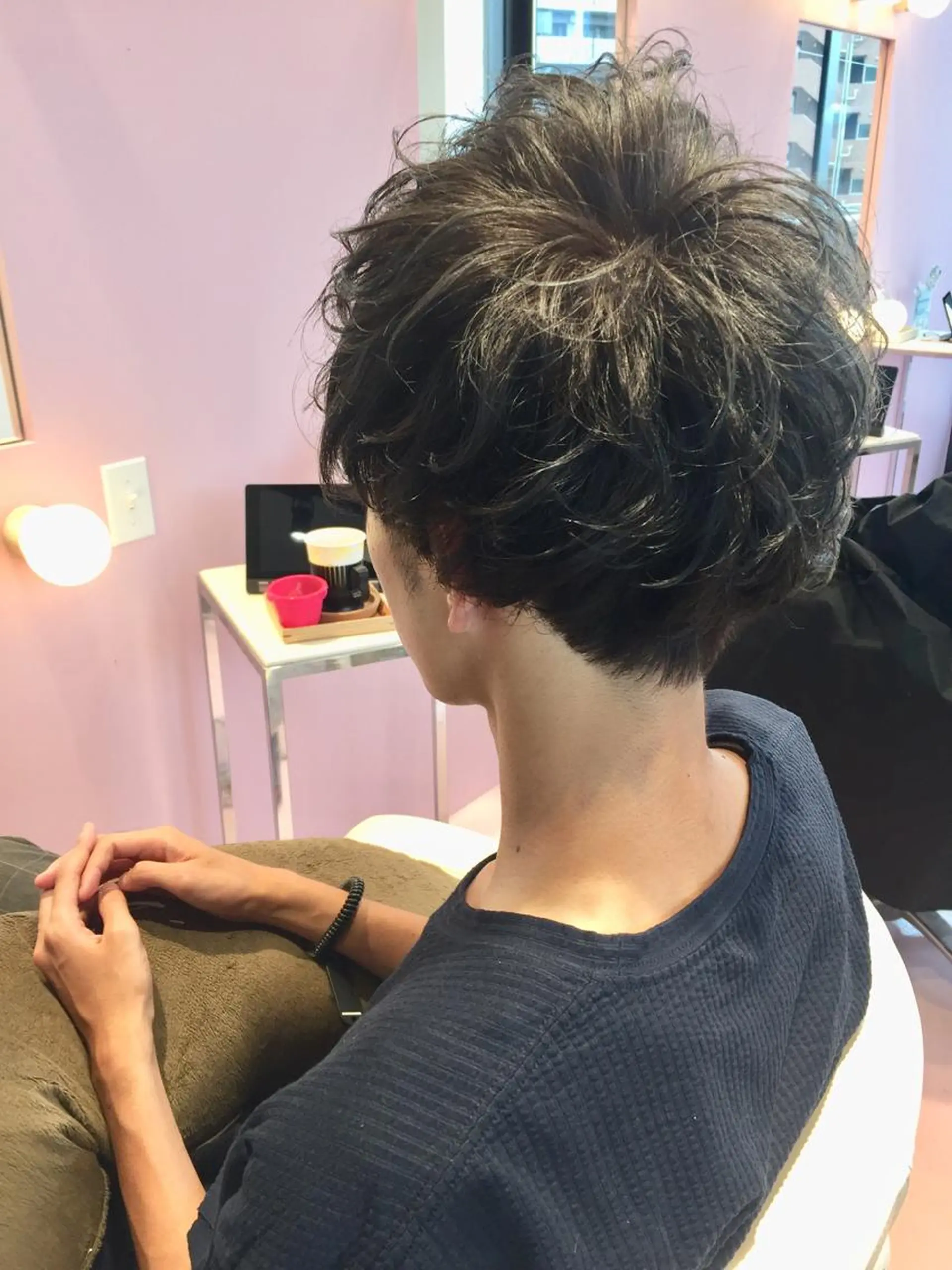 メンズ カット ヘアカラー トリートメント 所渉/韓国レイヤー /ウルフカットのヘアスタイル