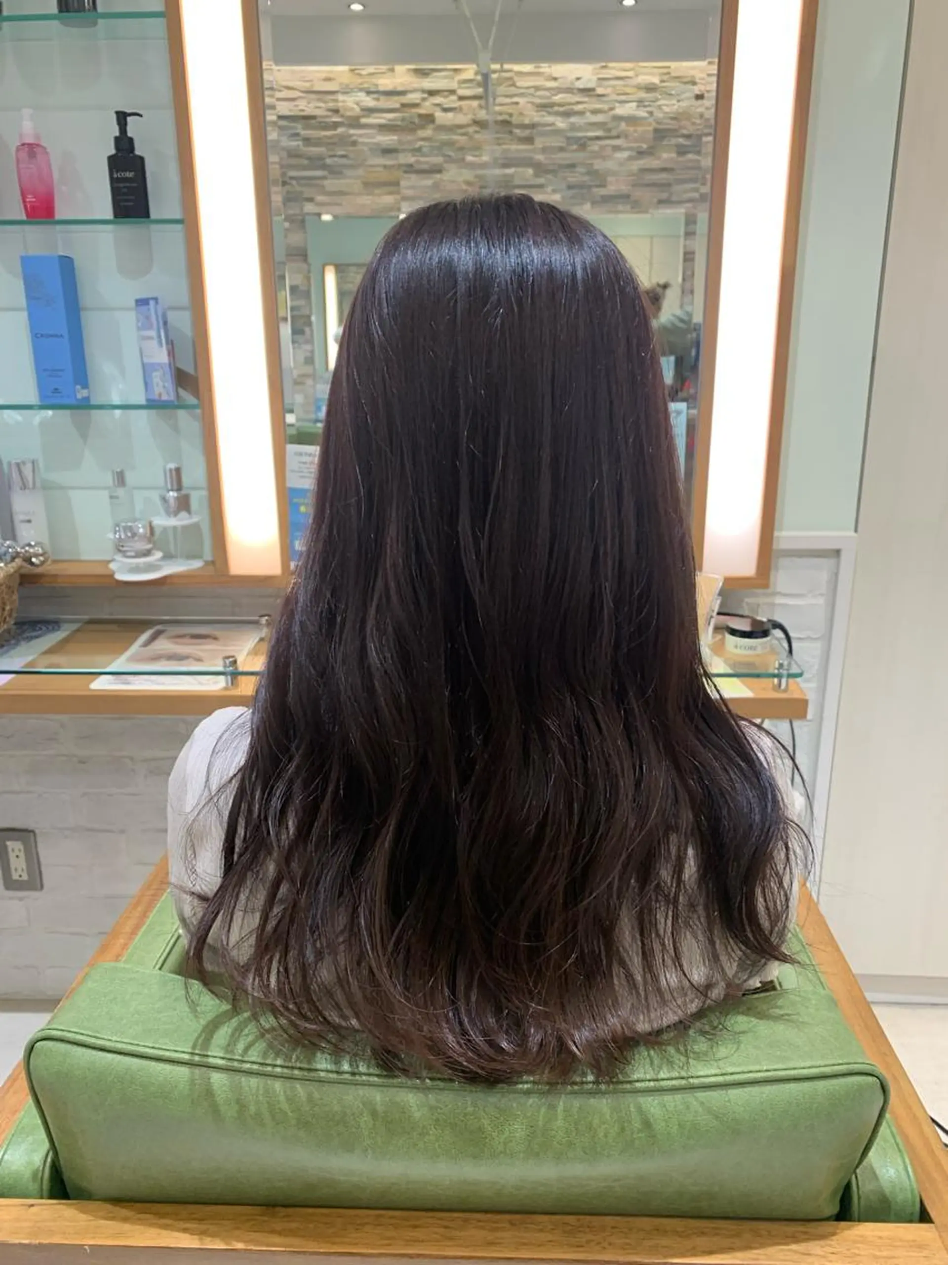 セミロング カラー ブラウンカラー ラベンダーカラー ラベンダーブラウン 高橋友里亜 /フリーランスのヘアスタイル