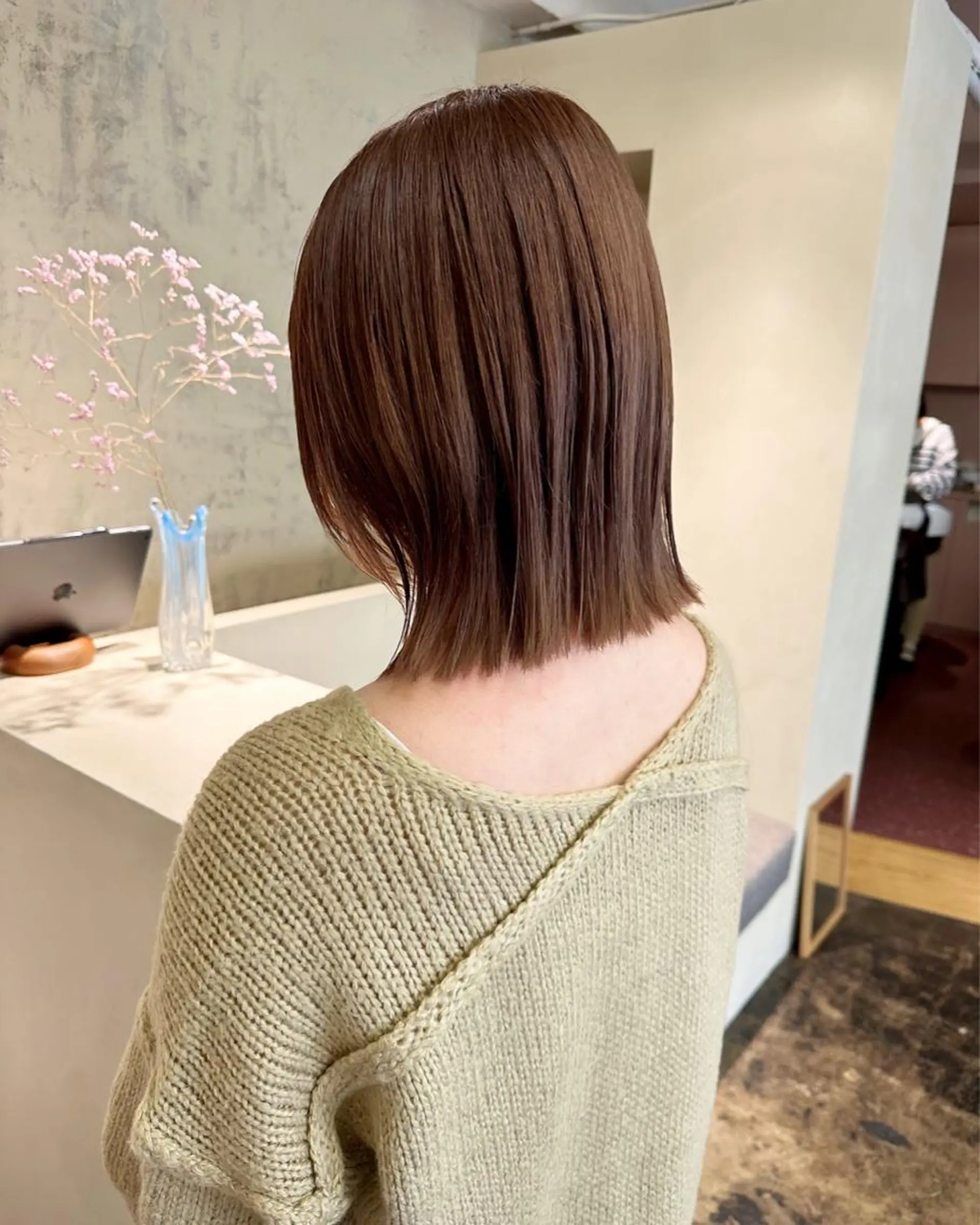 ミディアム カラー ベージュカラー カット ヘアカラー トリートメント yupi🐈‍⬛ レイヤー/パーマのヘアスタイル