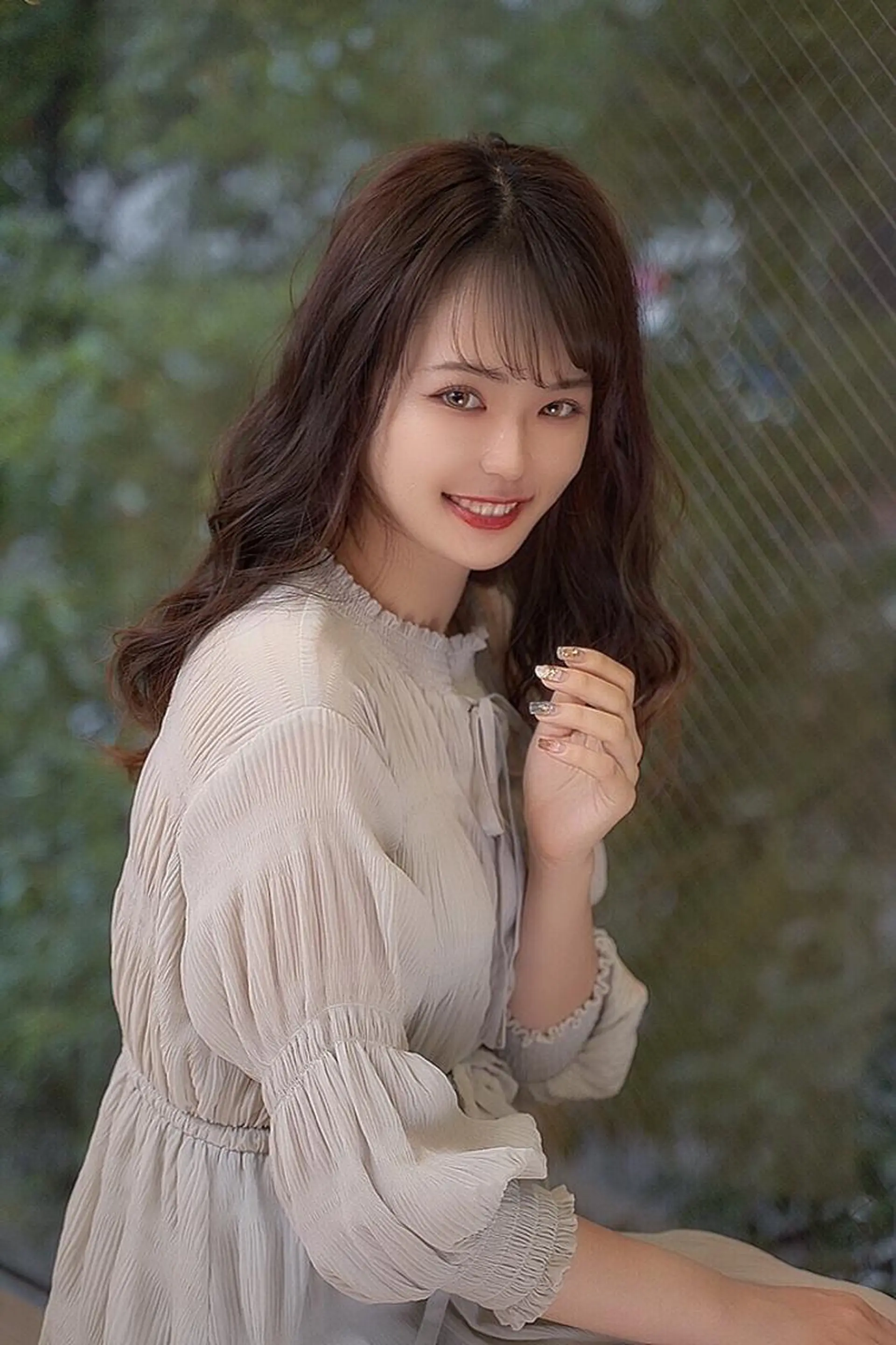 ロング カラー ワンレンボブ アッシュ ベージュカラー ショコラベージュ ダークアッシュ カット ヘアカラー トリートメント 【垢抜け大人髪】 TIARA西山のヘアスタイル