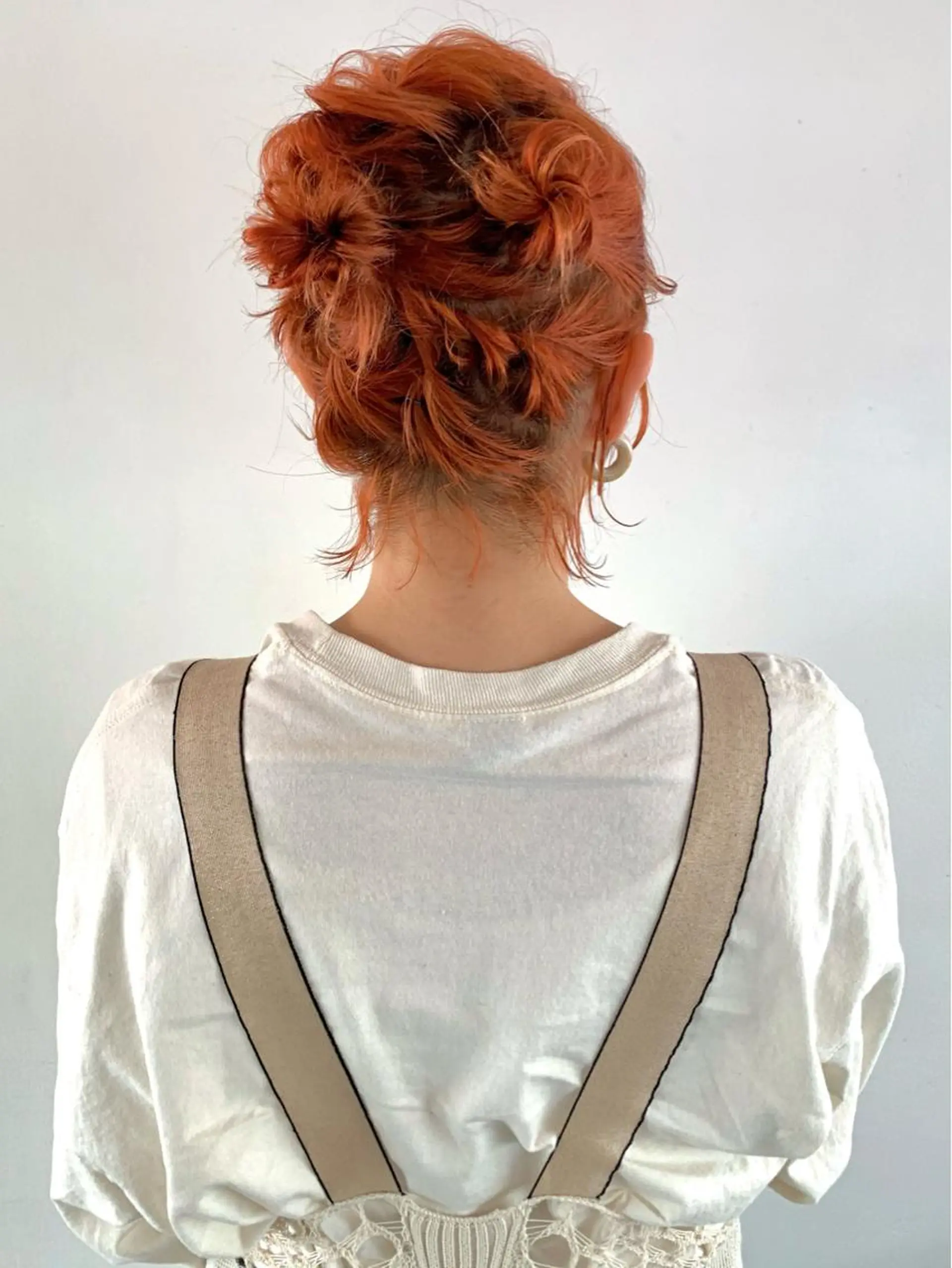 ミディアム カラー オレンジ 韓国風ヘア Masena所属・💎韓国風レイヤー /ボブ💎Namiのヘアスタイル