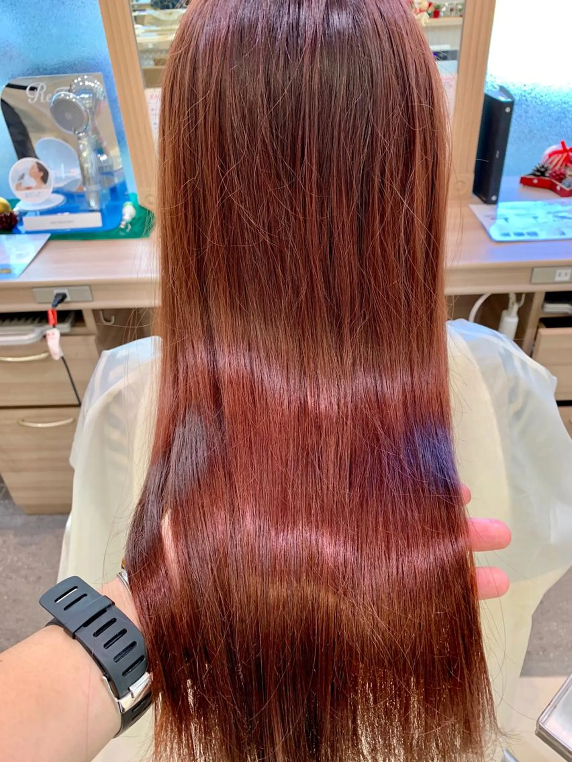 ロング カラー パーマ 縮毛矯正/髪質改善 /韓国風　山川春輝のヘアスタイル