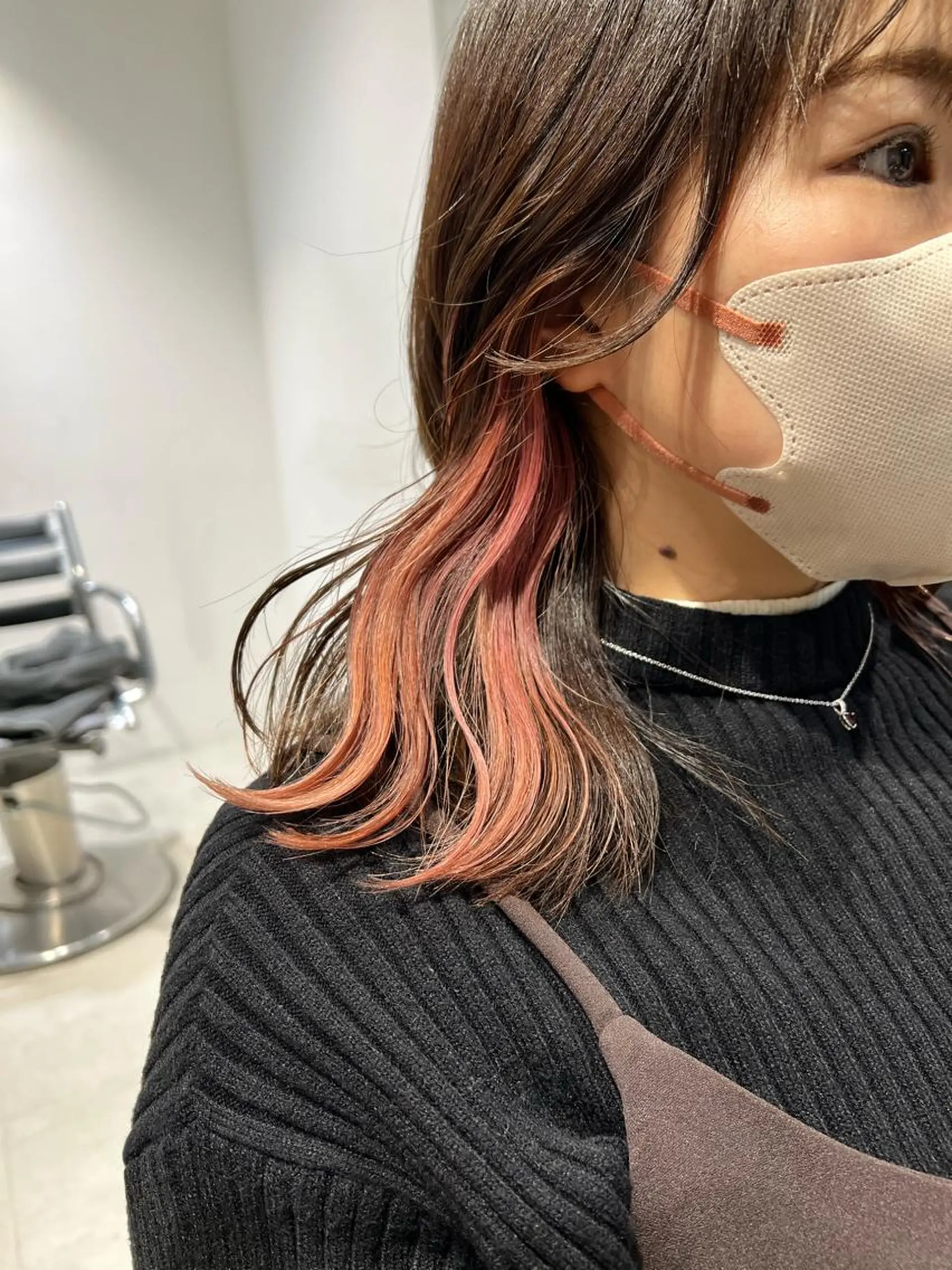 セミロング カラー ヘアカラー トリートメント レイヤー/透明感 カラー🌿KANTAのヘアスタイル