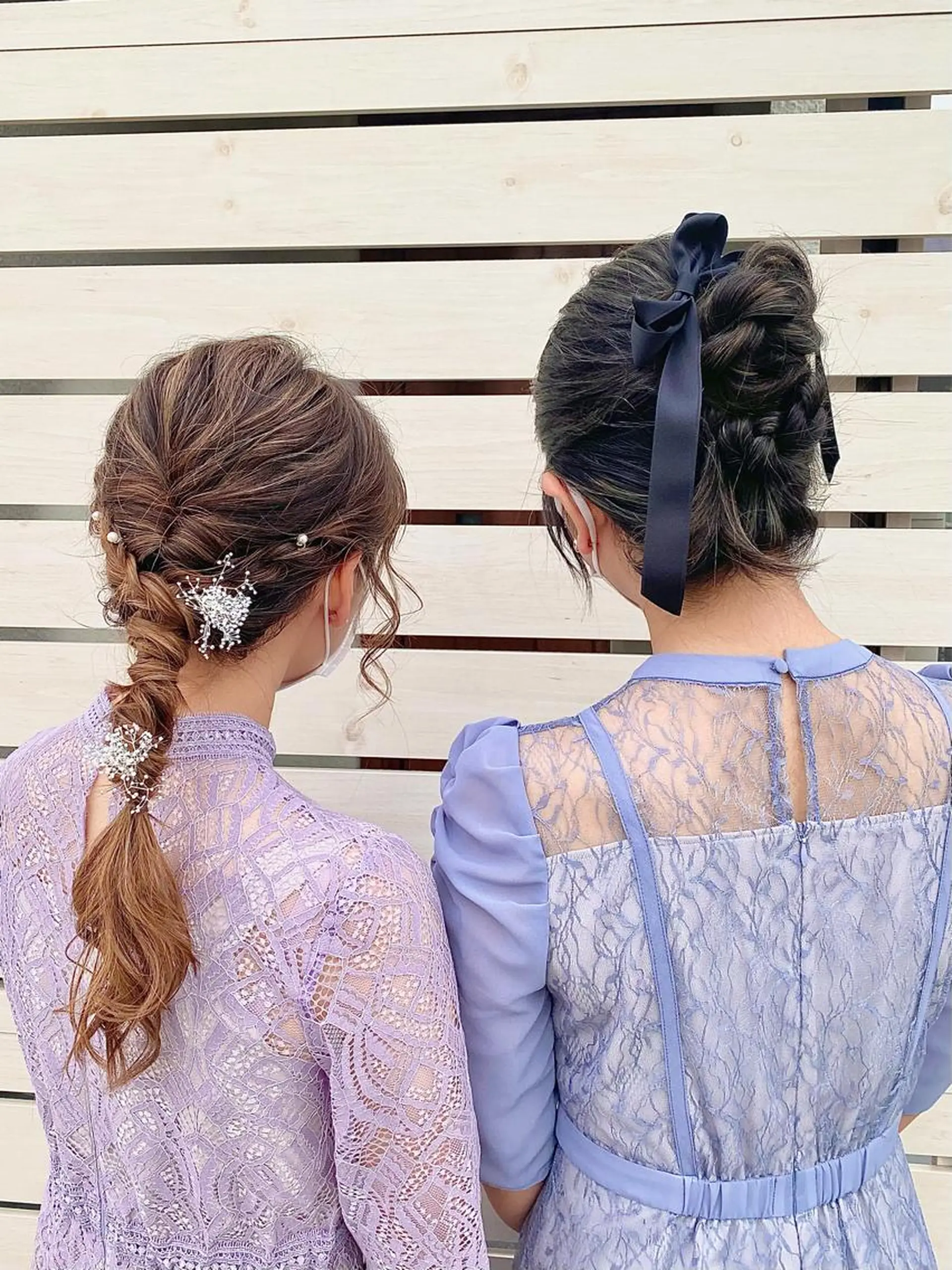 セミロング ヘアアレンジ ヘアセット 桑原 菜摘のヘアスタイル