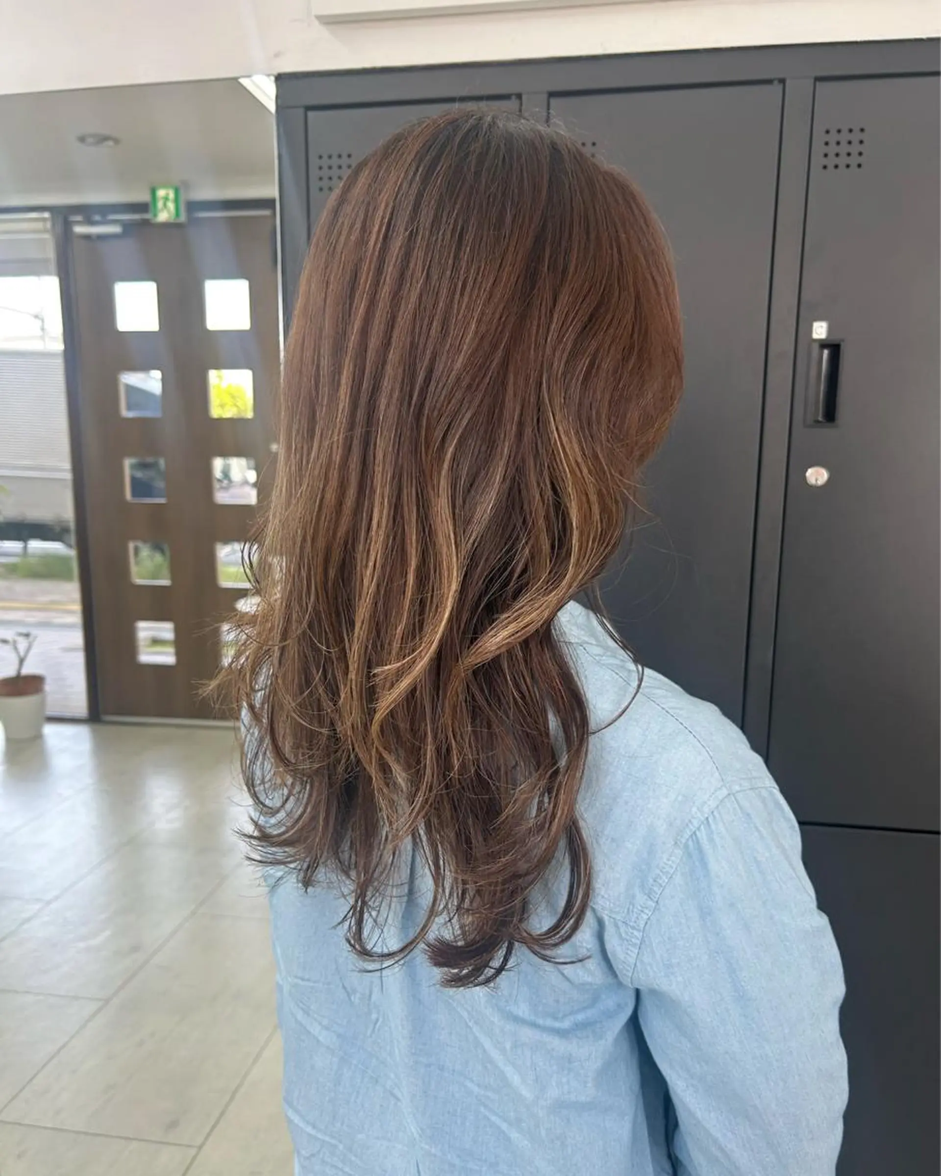 ロング ダブルカラー/韓国 ヘア/さわのあかねのヘアスタイル