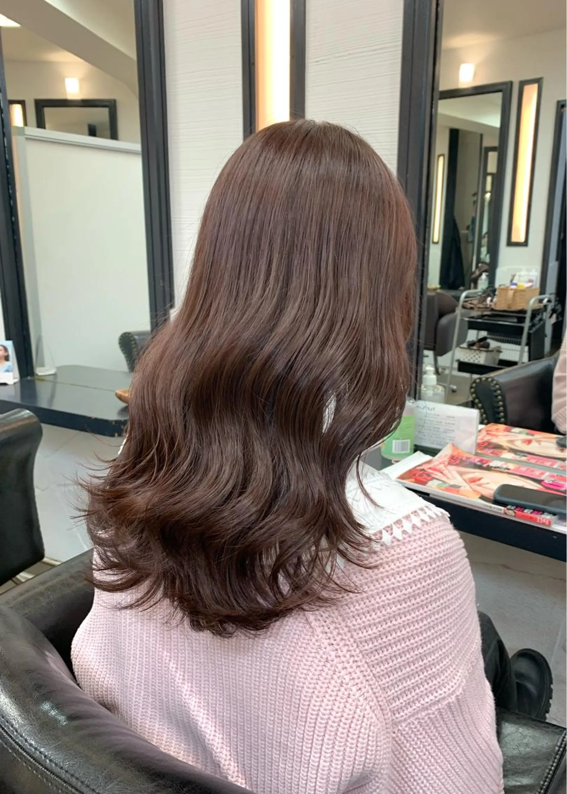 ミディアム カラー ベージュカラー ブリーチ ブリーチなしカラー ピンクカラー ピンクベージュ ヘアカラー トリートメント LUMO所属・矢野 晃平のヘアスタイル