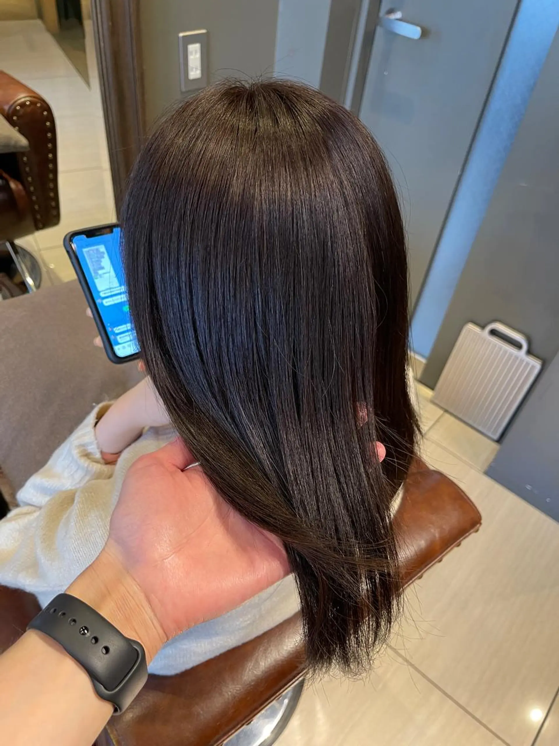 セミロング 韓国風ヘア 縮毛矯正 六本木縮毛矯正/髪質 改善/LOANA鈴木のヘアスタイル