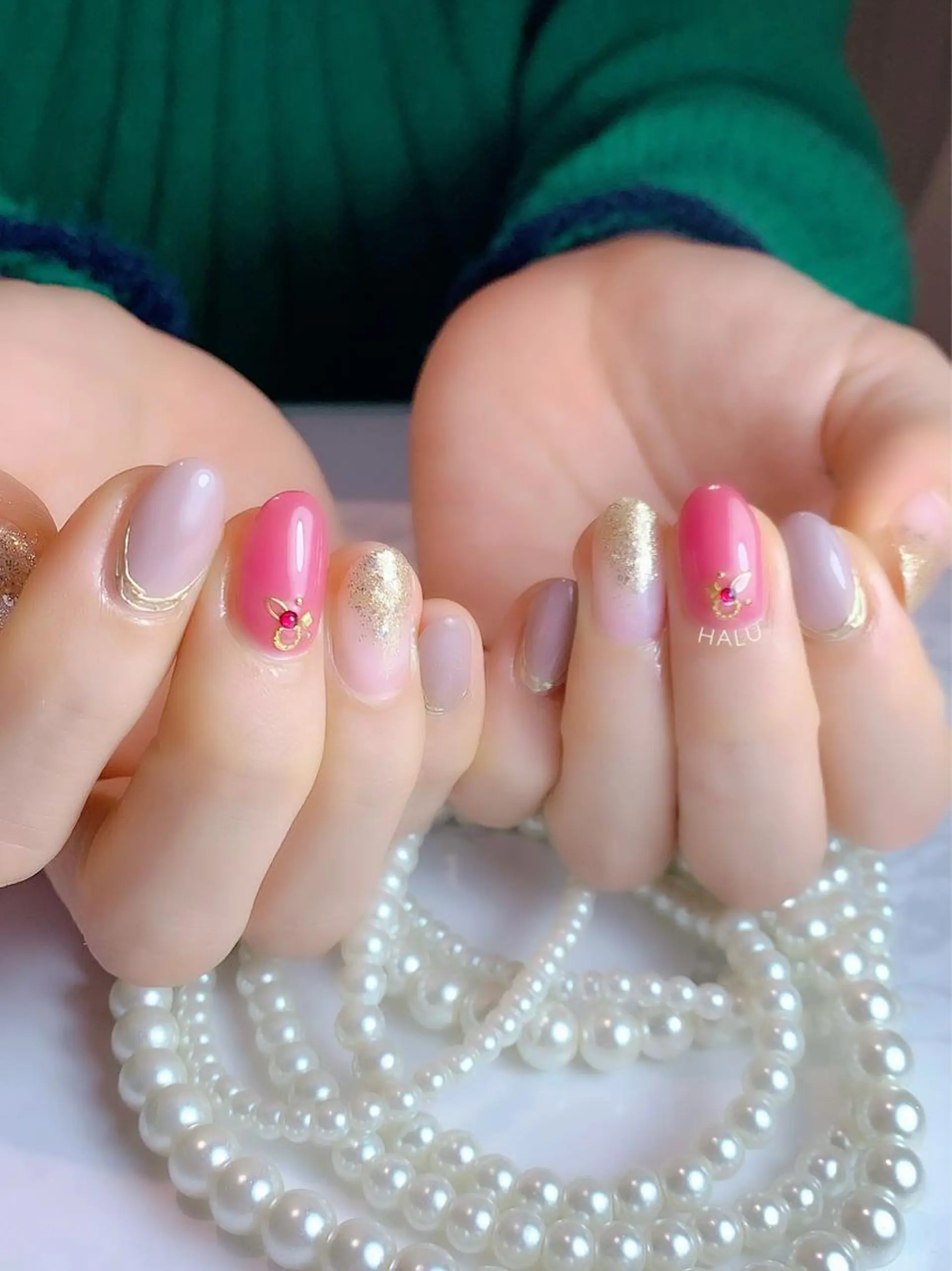 ネイル ピンク HALU ハルのネイルデザイン