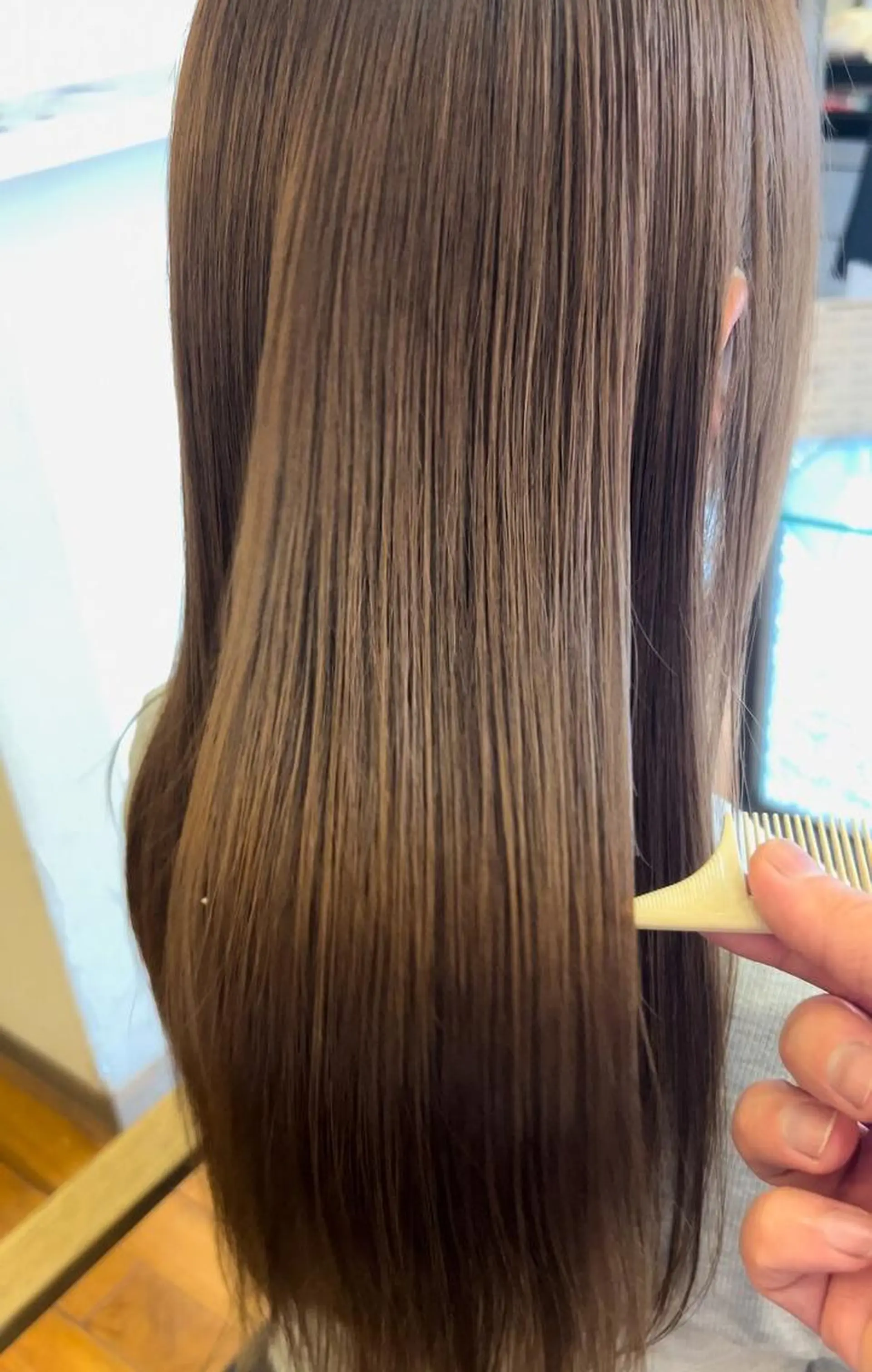 セミロング パーマ カット トリートメント 美髪矯正🍀 似合わせカット渡邊のヘアスタイル