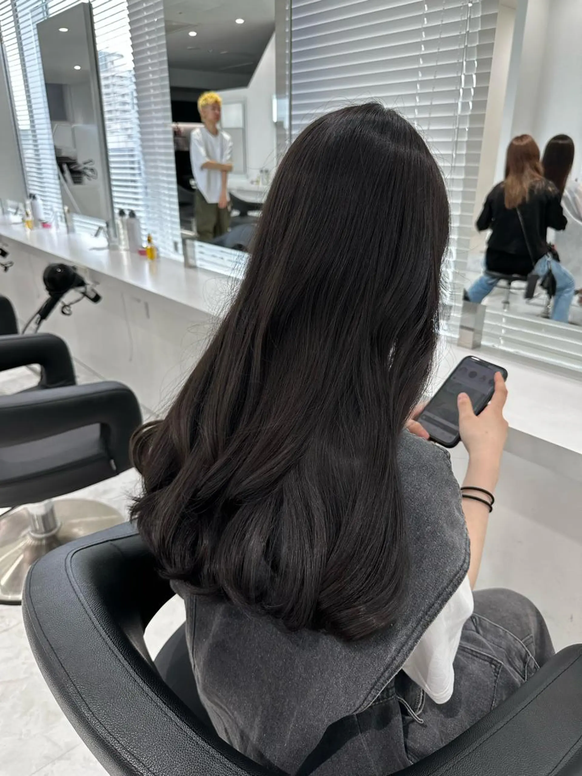 ミディアム カラー カット ヘアカラー トリートメント ヘッドスパ ヘアセット ♡上品韓国髪♡ブラ ウン/SAYATOのヘアスタイル