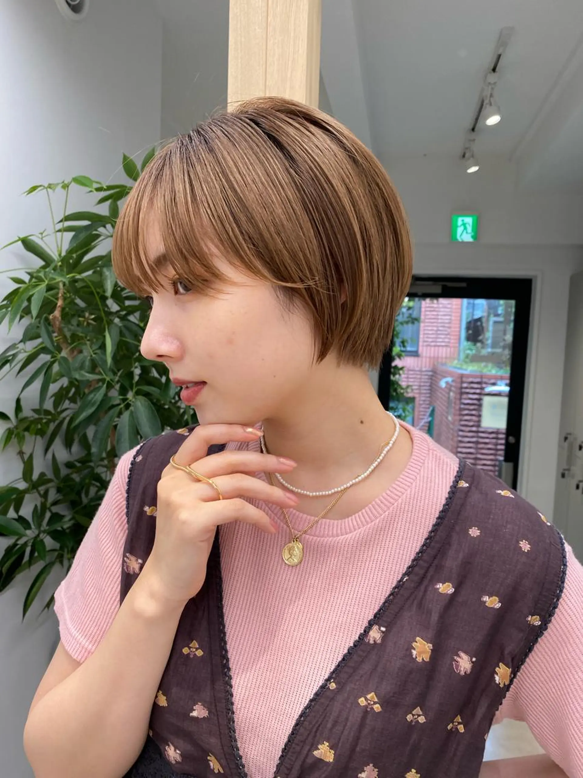 ショート カラー 似合わせカット ショートヘア 艶カラー 🤍🫧/makoのヘアスタイル