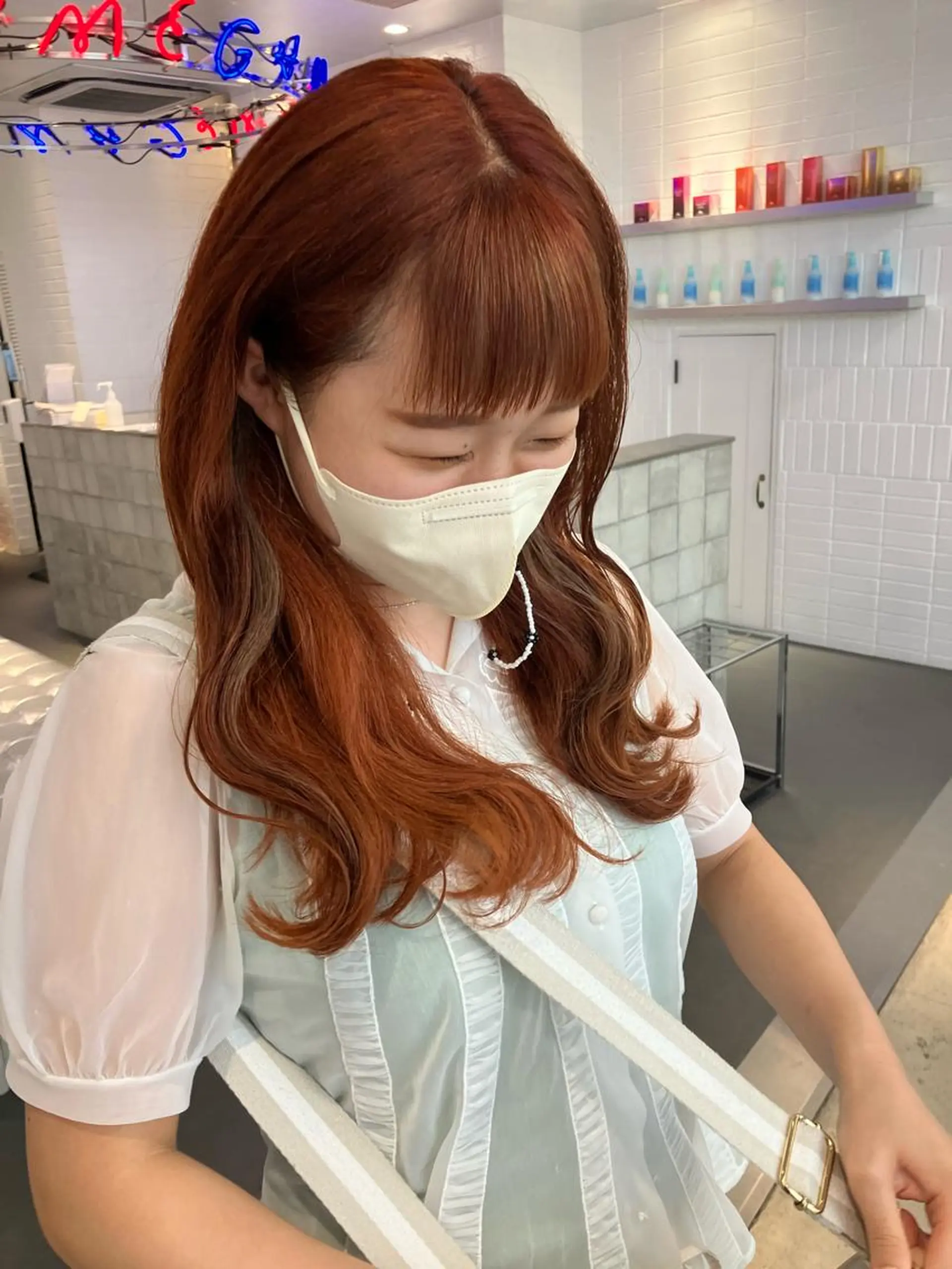 セミロング カラー ヘアカラー トリートメント ヘアセット 🥣ミコト/ウルフ ハイトーン特化🥣のヘアスタイル