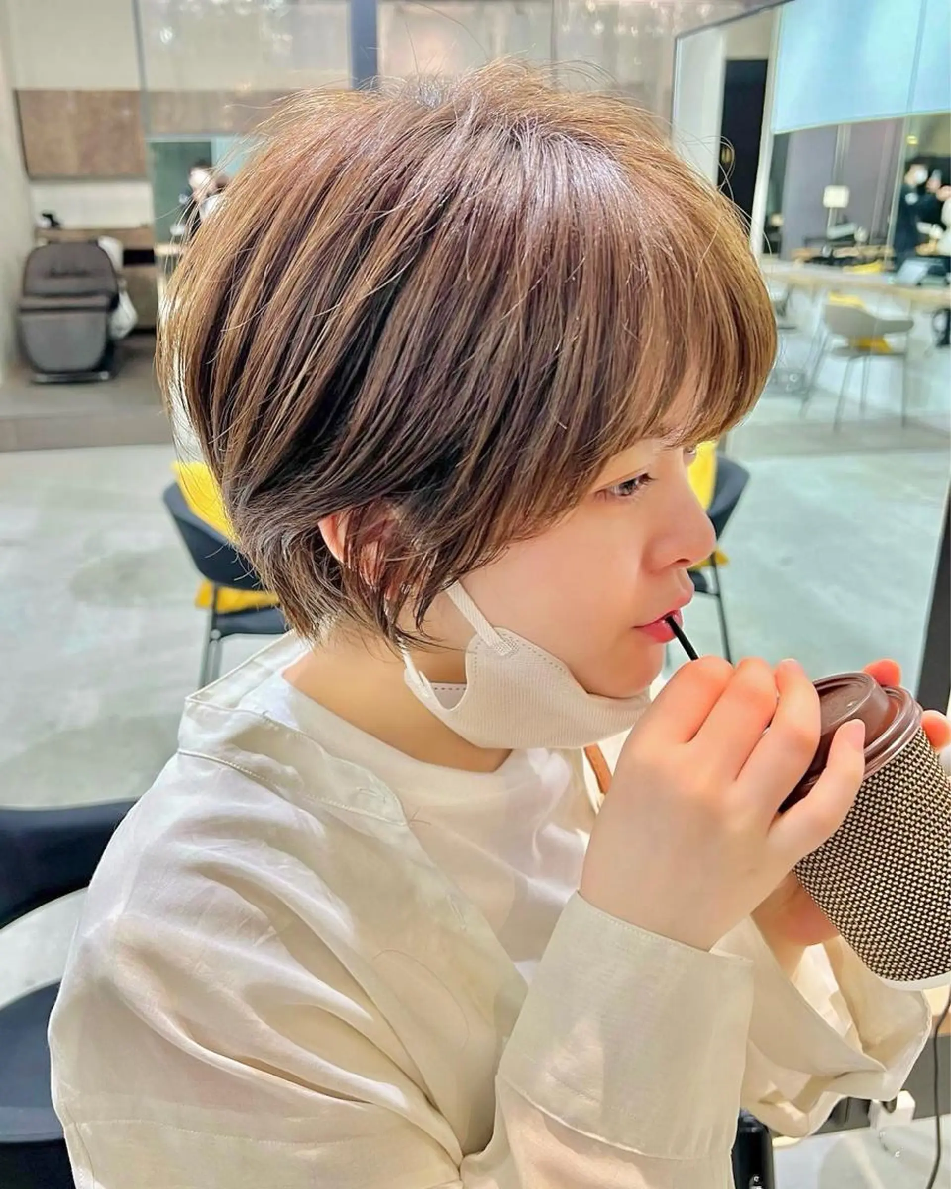 ショート カラー ショートヘア 🌈銀座、ボブ ショート🌈にっしーのヘアスタイル