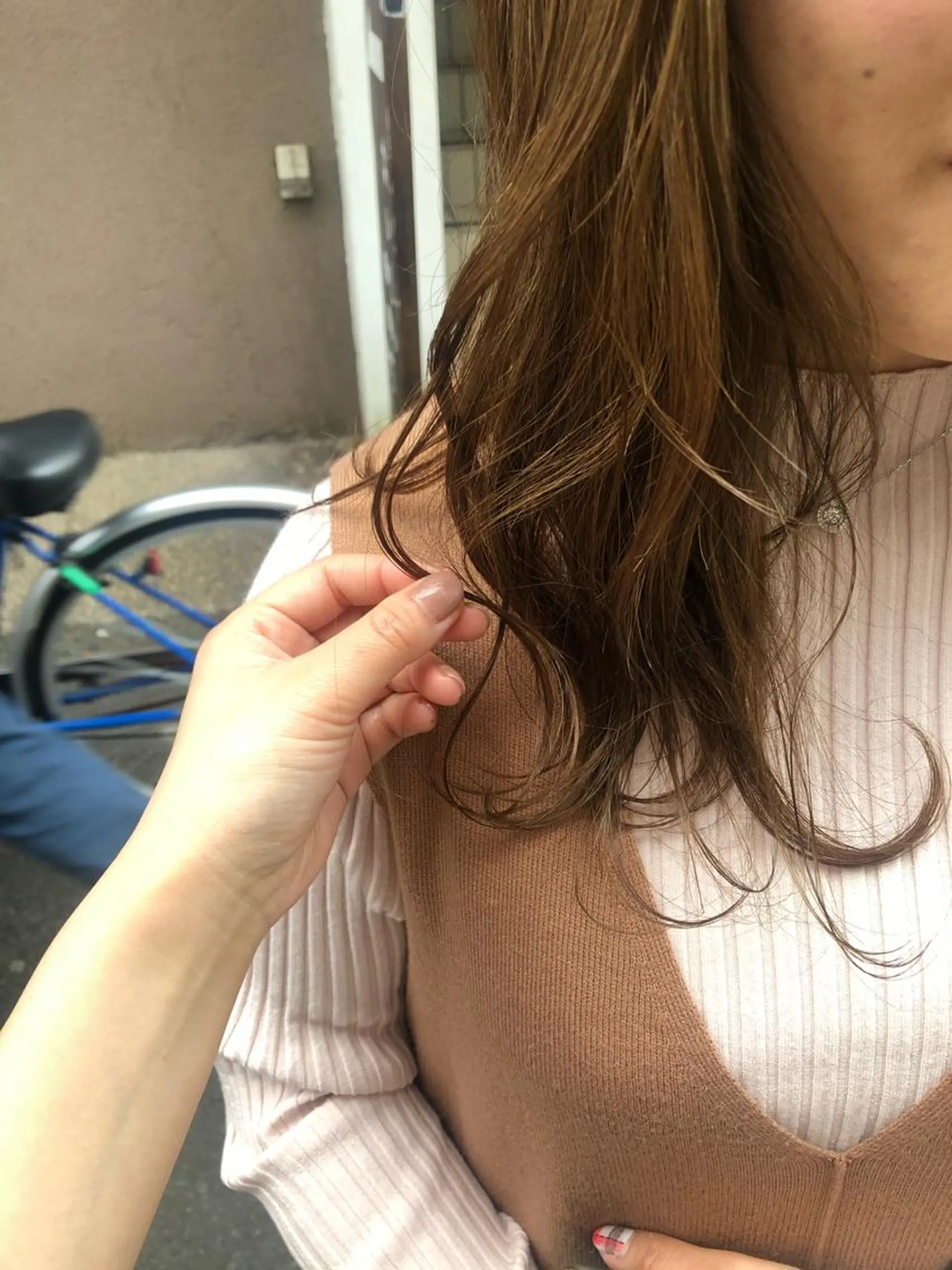 ロング ハイライト カットカラーモデル BASSA上石神井店のヘアスタイル