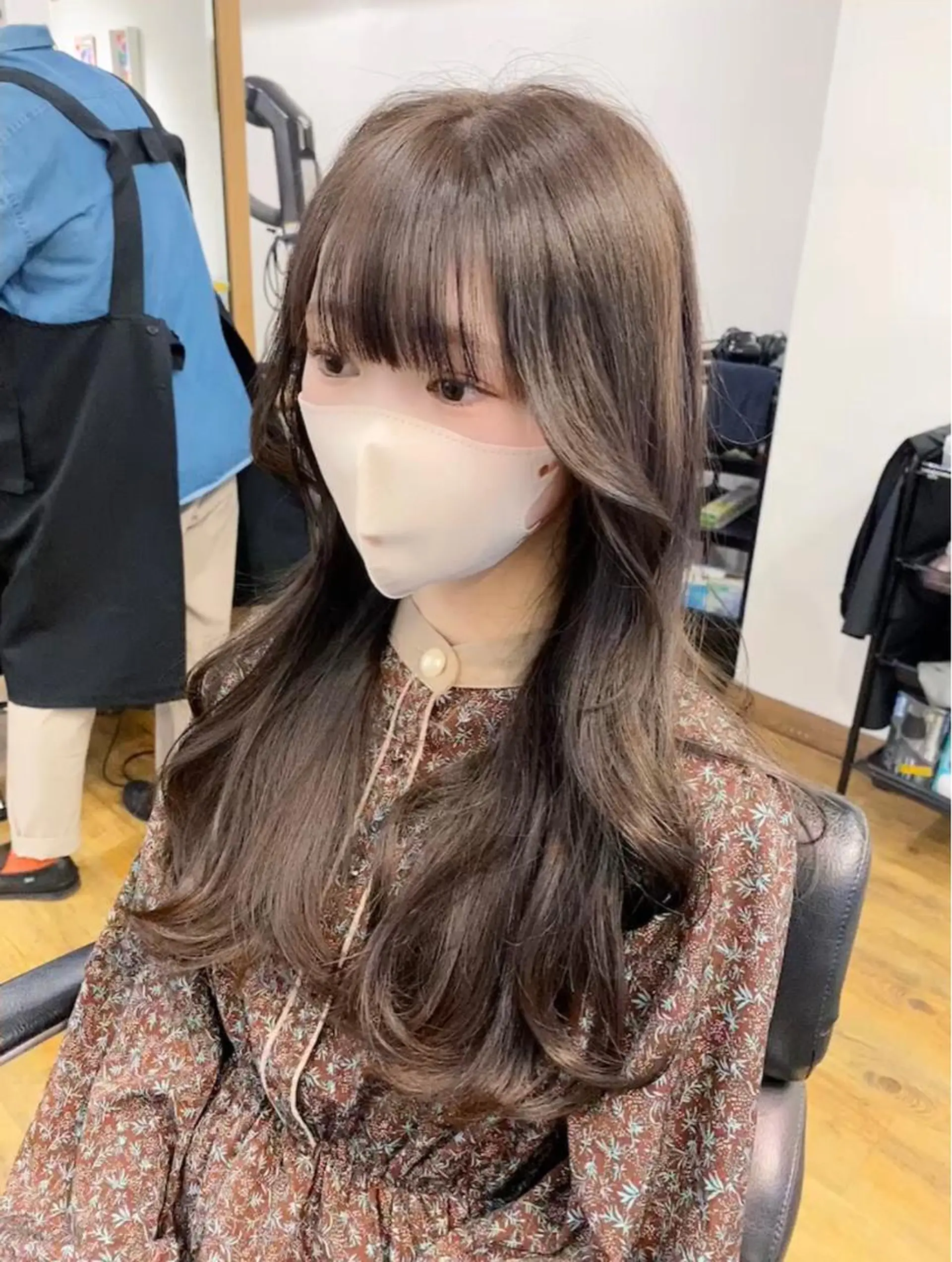 ロング カラー グレージュ ヨシンモリ GO TODAY シェアサロン 町田店所属・韓国ヘア🇰🇷 スズキのヘアスタイル