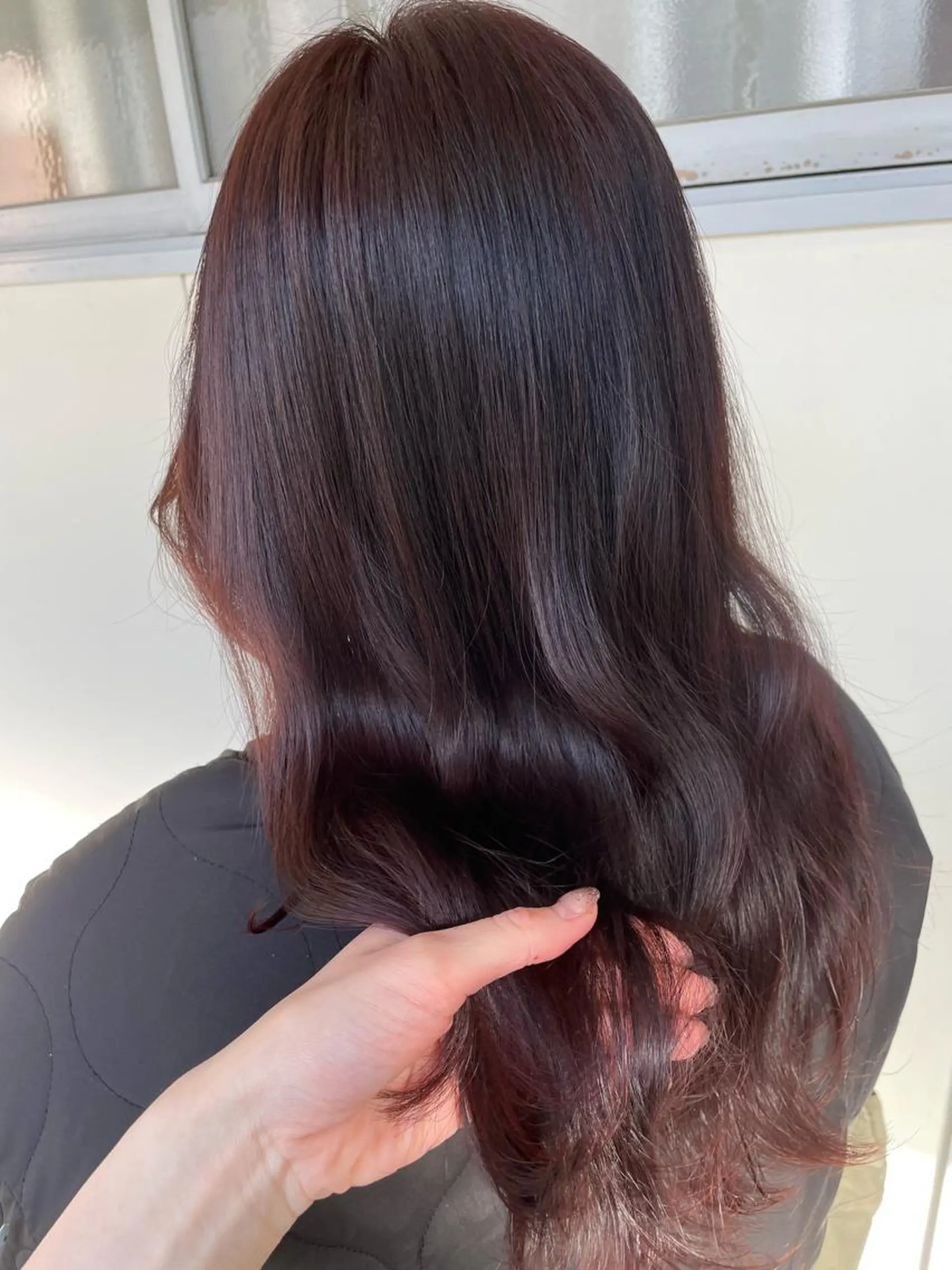 セミロング カラー ヘアアレンジ maoブリーチ無し 似合わせカラーのヘアスタイル