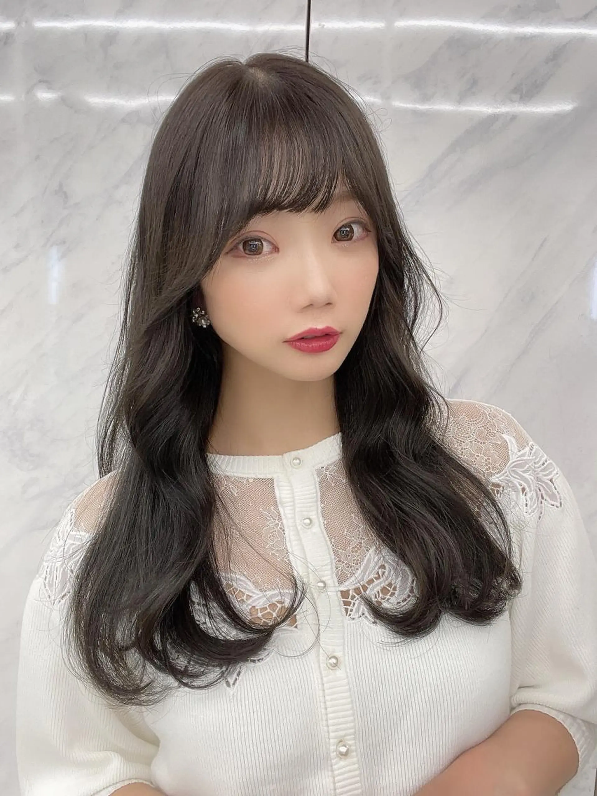 ロング カラー COA GINZA 空也/前髪/顔まわりのヘアスタイル