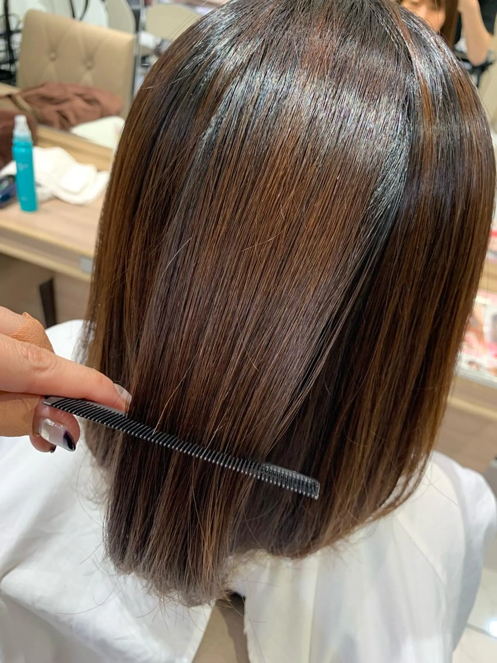 ミディアム パーマ Dears 香芝店所属・関 優希のヘアスタイル