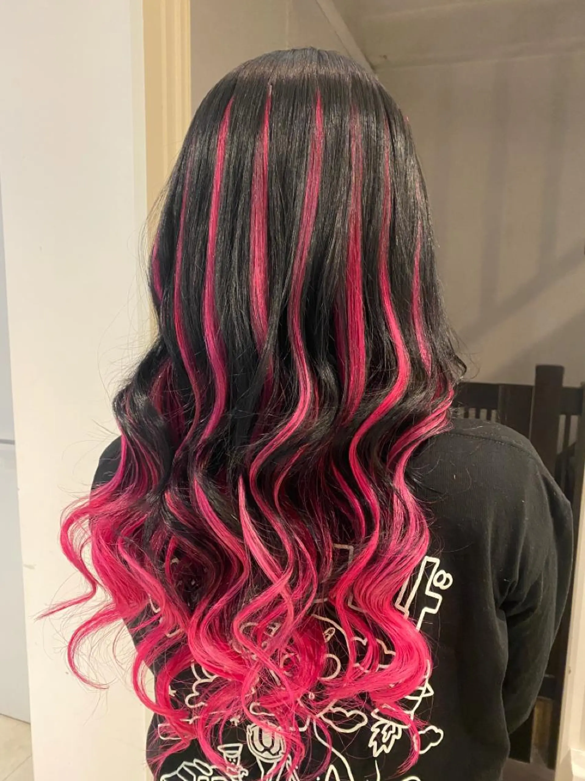ロング カラー 🌈評価No.1🌈 艶髪カラー❌エクステのヘアスタイル