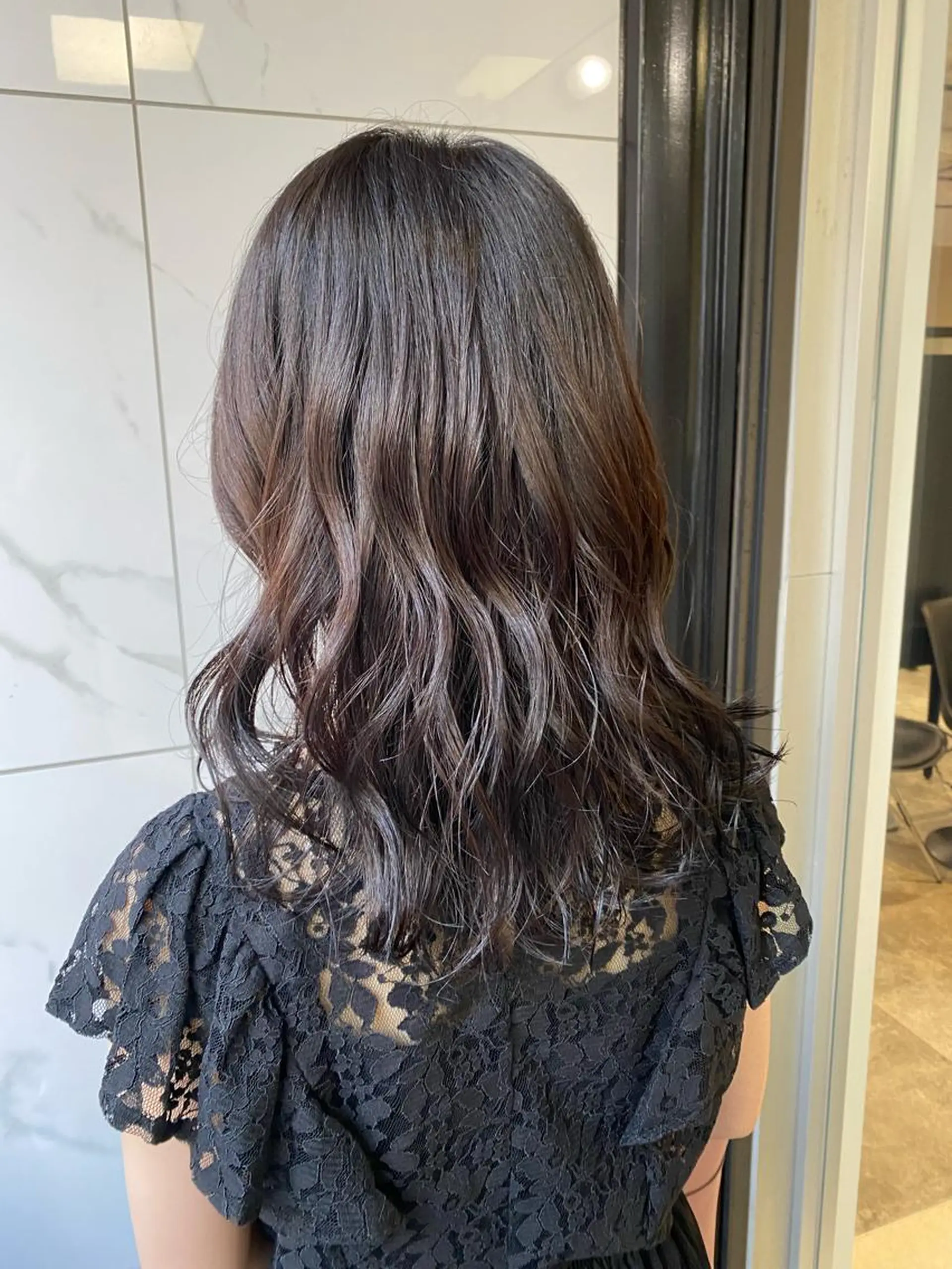 セミロング カラー 増子 祐太朗のヘアスタイル