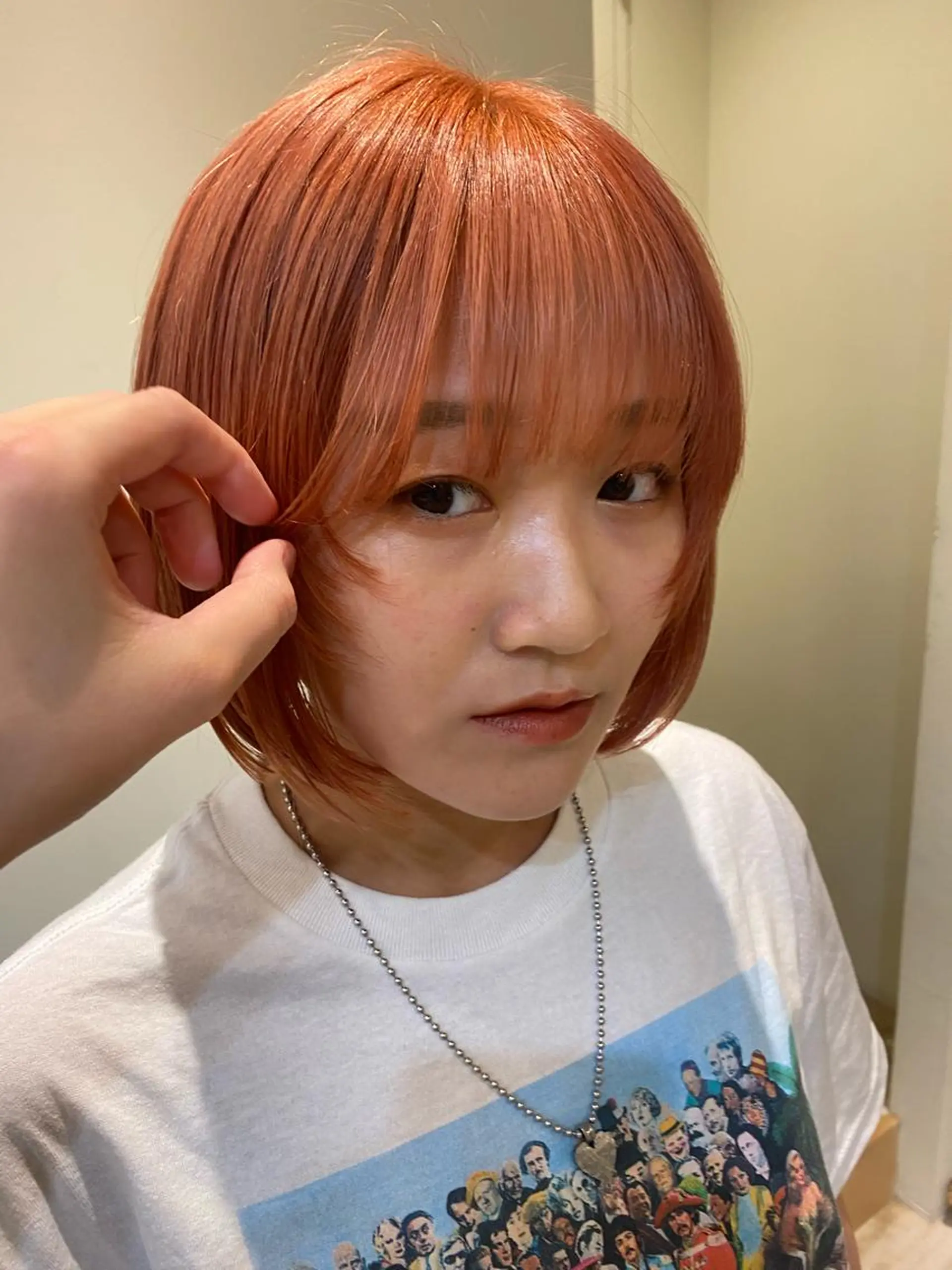 ショート ボブ 顔まわりレイヤー レイヤーカット SOLO所属・奈良 彩華のヘアスタイル