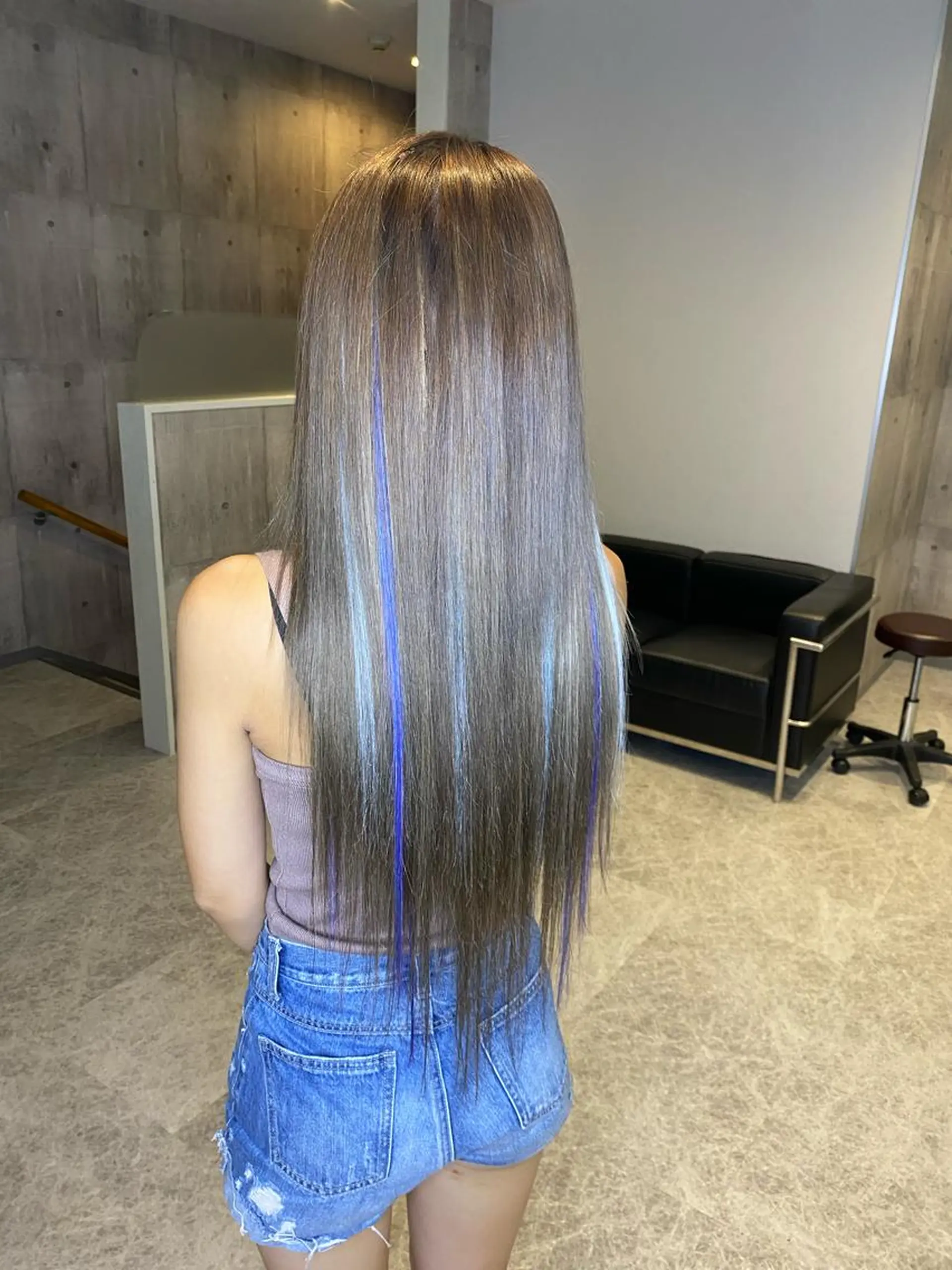 ロング カラー エクステ Rlino所属・ﾊｲﾗｲﾄ/ﾚｲﾔｰ ｶｯﾄ/大嶽謙のヘアスタイル