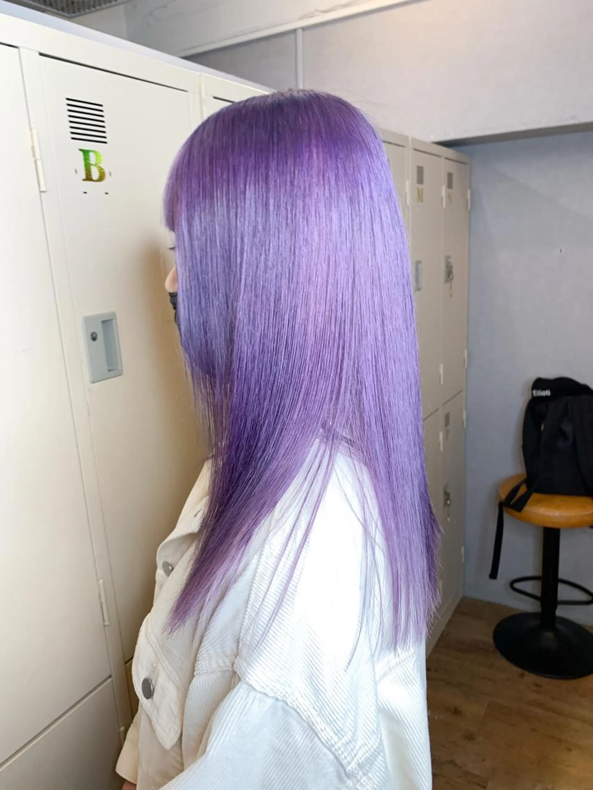 セミロング カラー パープルカラー カット ヘアカラー 🌈 DAIKI 🌈のヘアスタイル