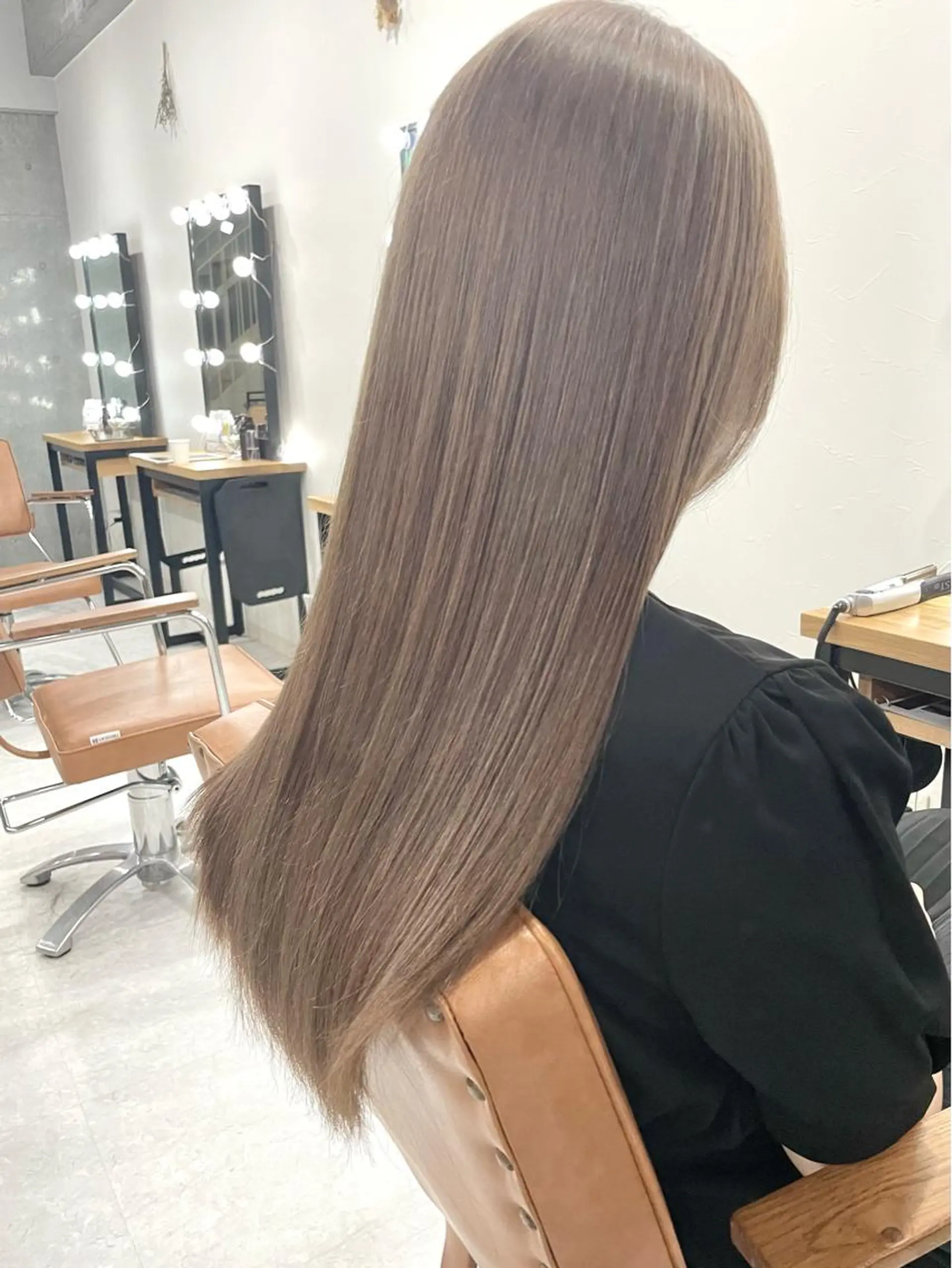 ロング カット ヘアカラー トリートメント 韓国ヘア特化💍 tiam💍ブリーチのヘアスタイル