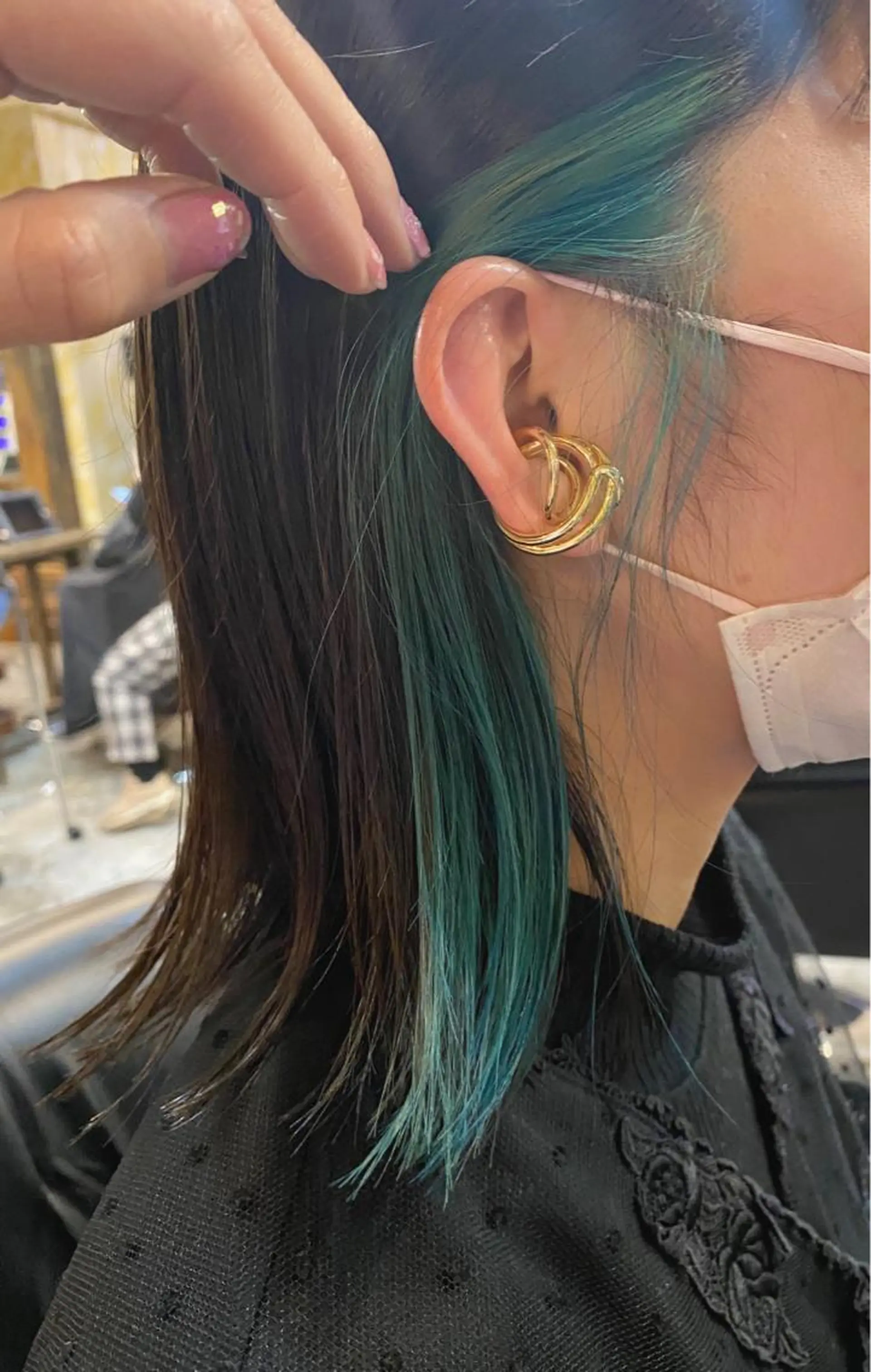 ミディアム カラー インナーカラー Hayashi Shioriのヘアスタイル