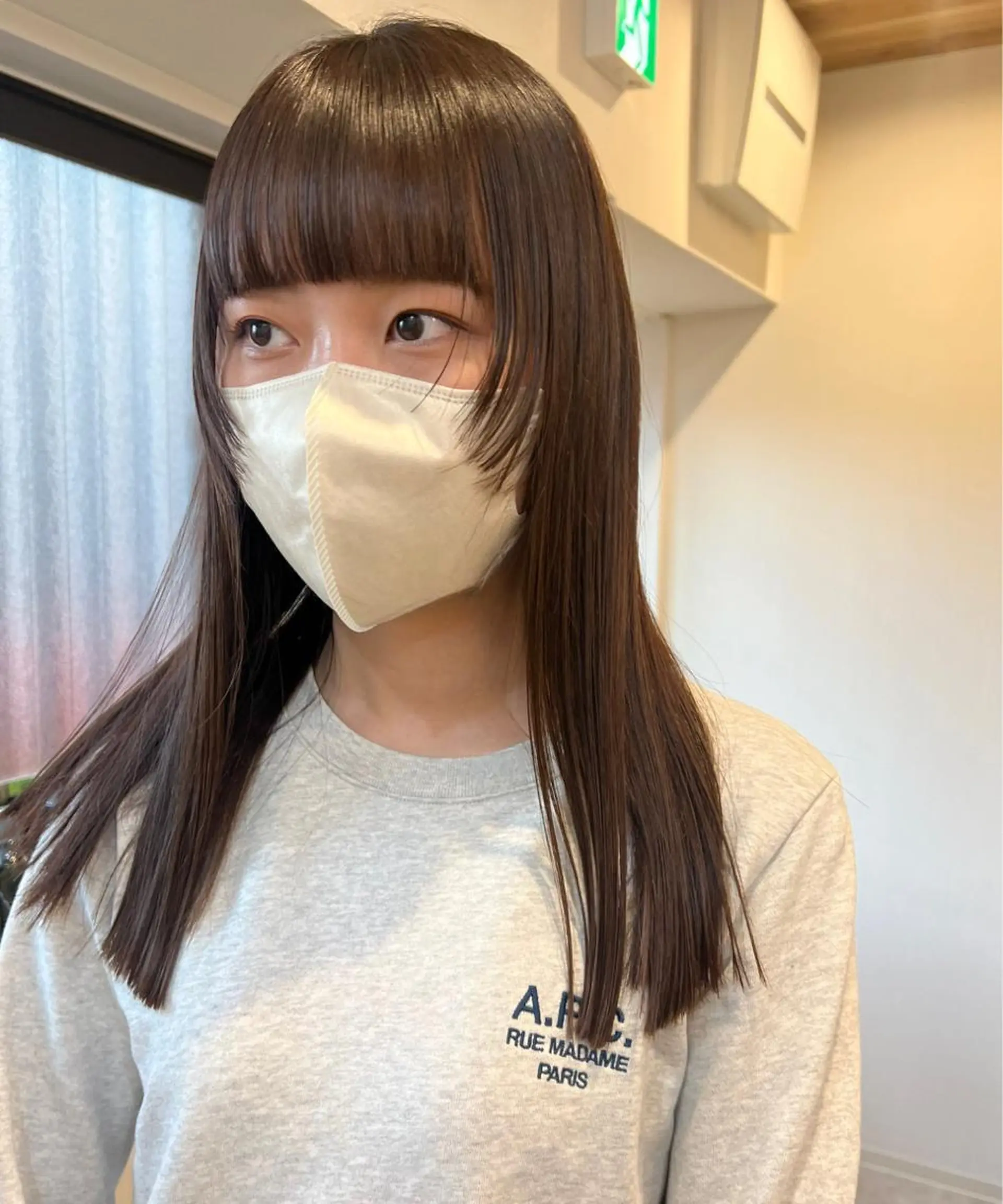 ロング カット 縮毛矯正 トリートメント トレンドと似合わせ/ マンツーマン/西上楓のヘアスタイル