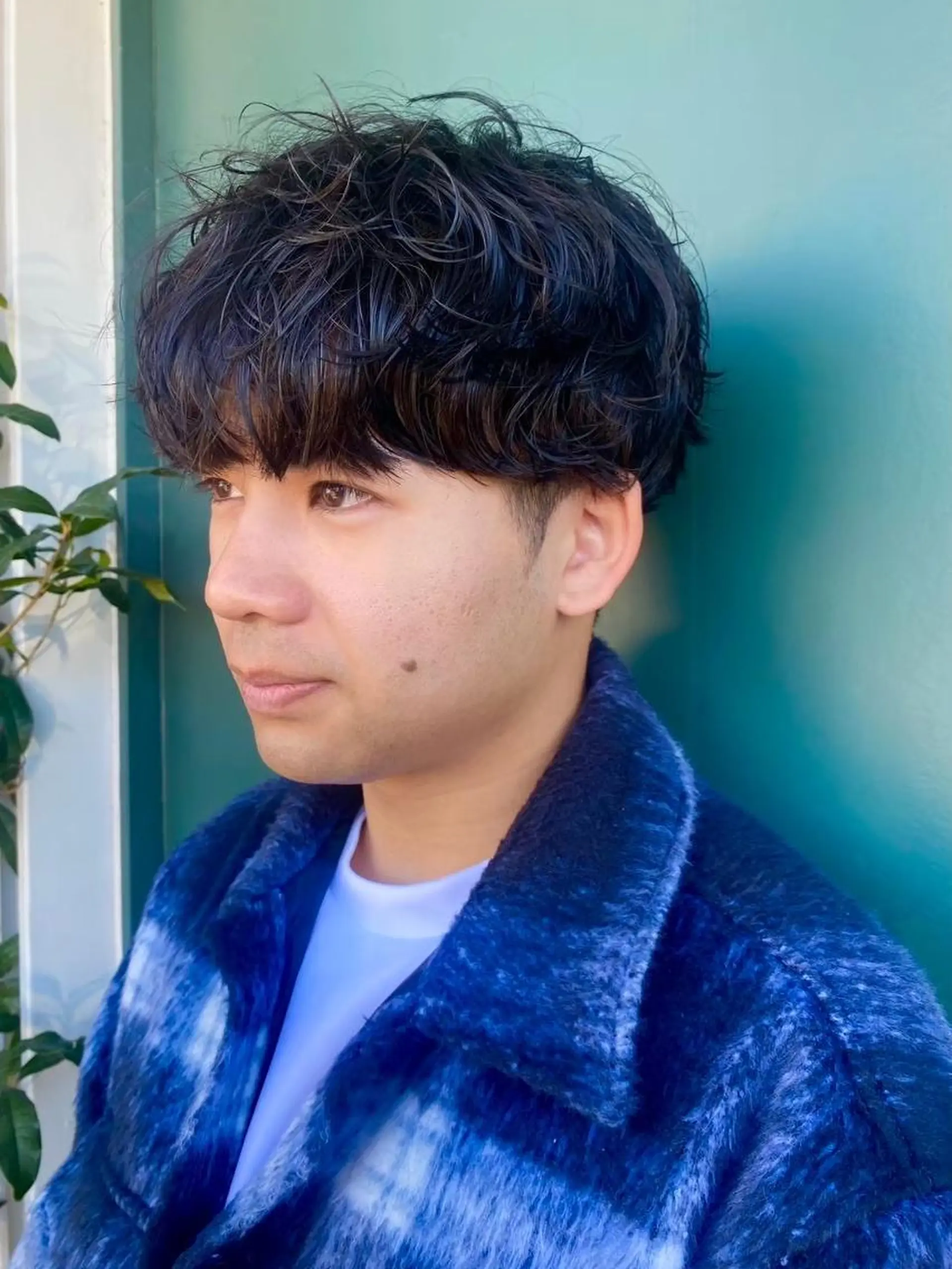 パーマ メンズ カット パーマ ☘️カワベ　ユキヒト /EDAME 店長のヘアスタイル