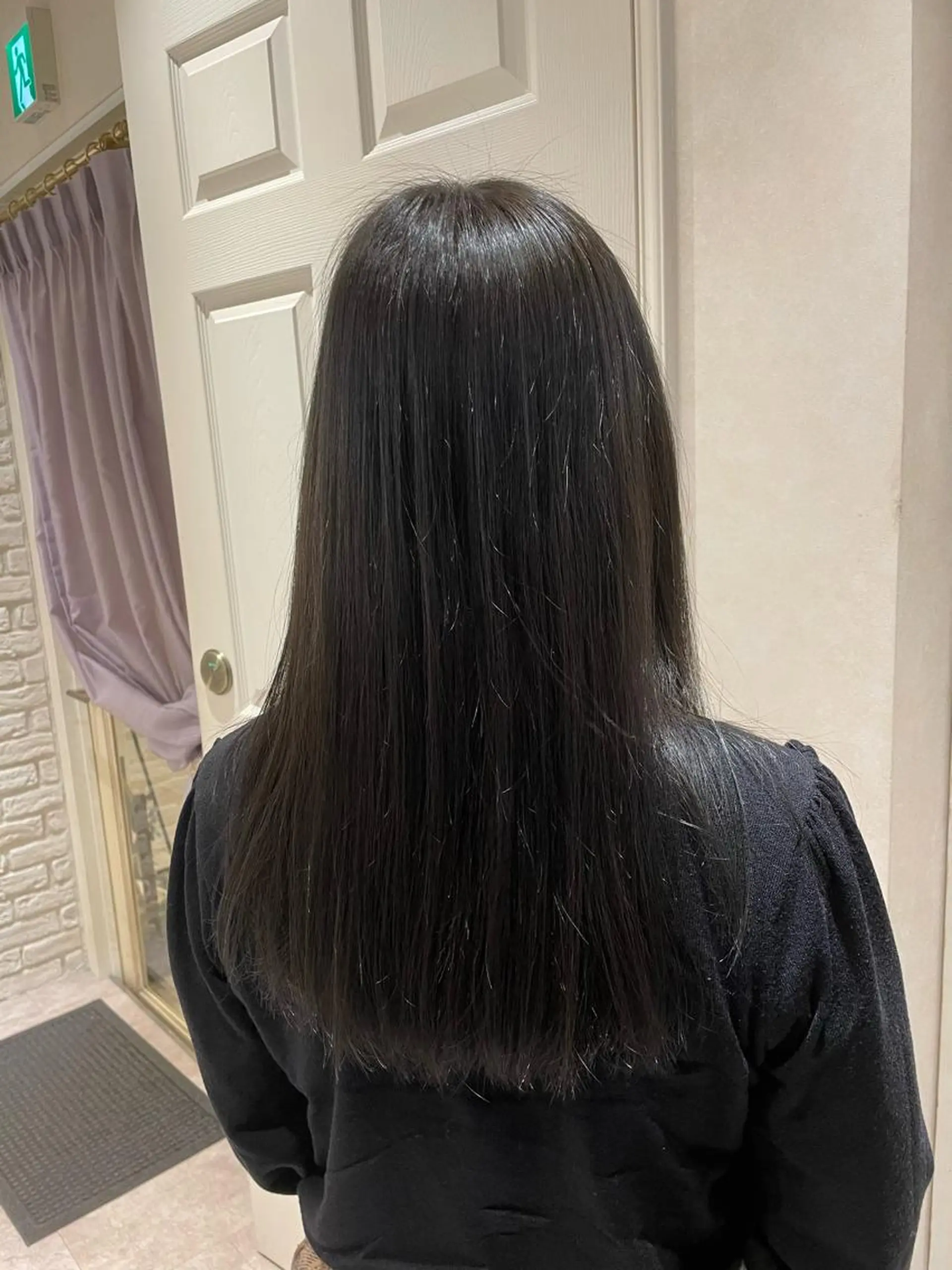 ロング カラー ヘアアレンジ アッシュ 透明感カラー ミント 柳井 準平のヘアスタイル