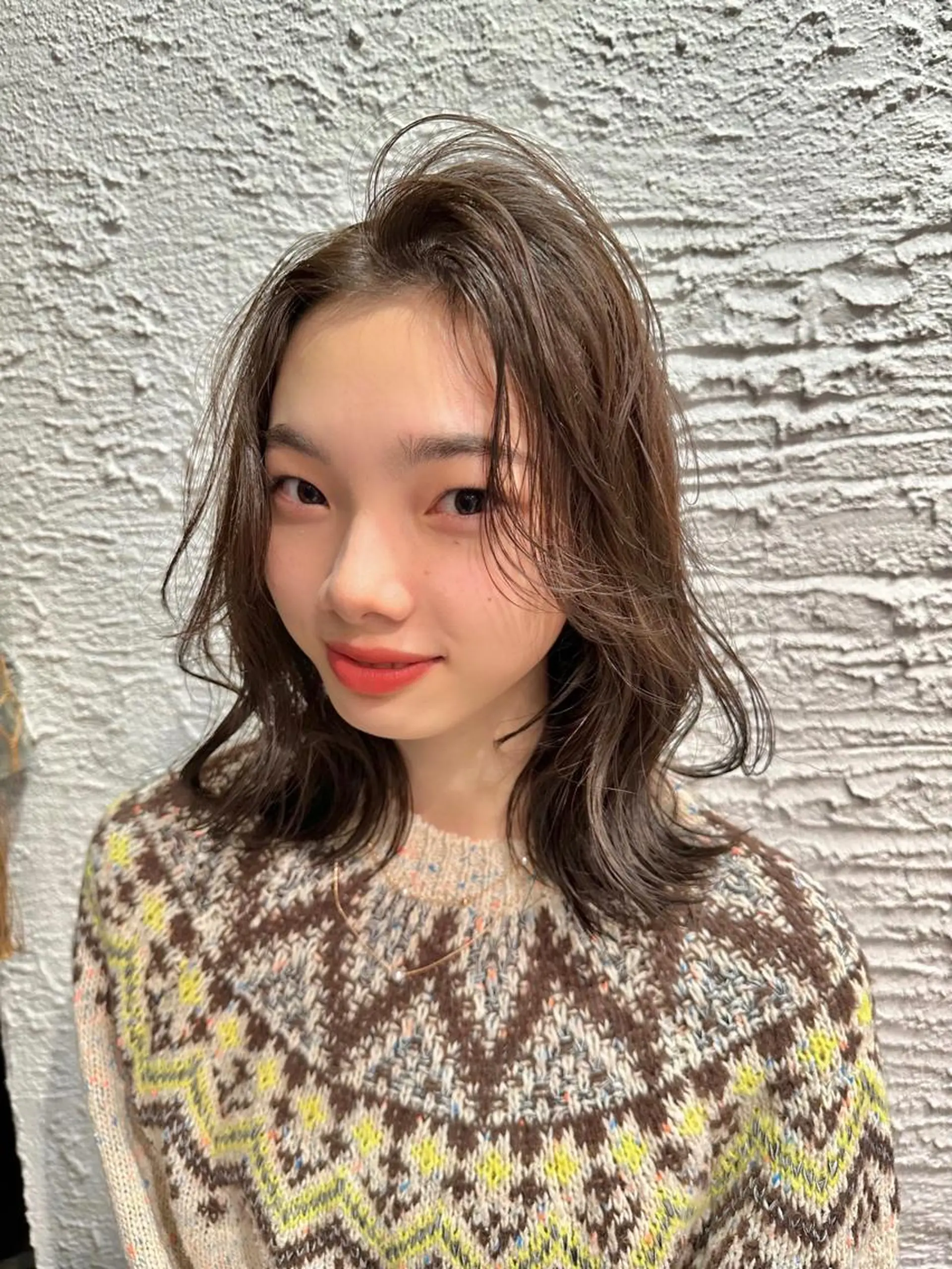 ミディアム カラー ミディアムレイヤー レイヤーカット 堀 直人のヘアスタイル