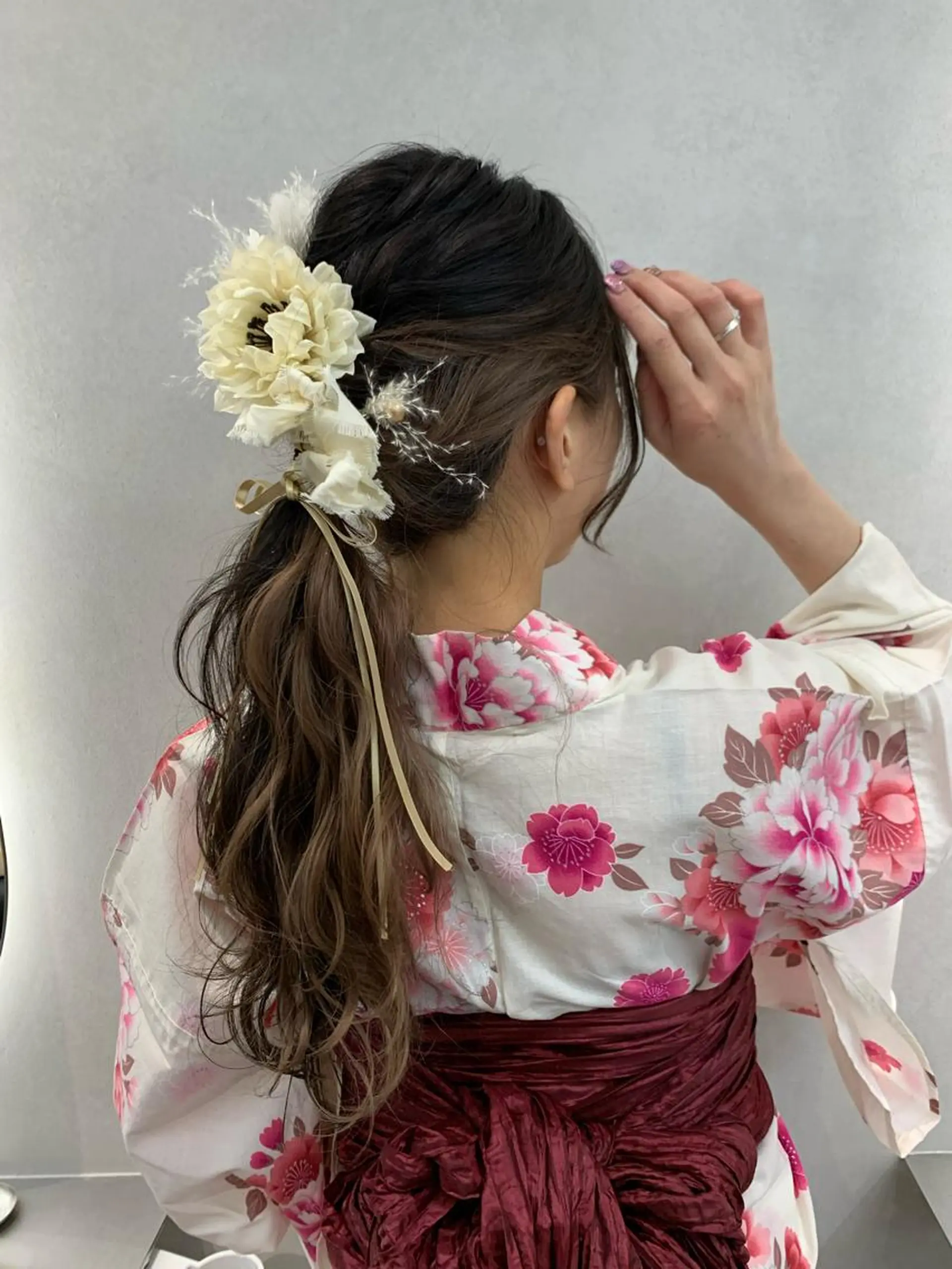 ロング 卒業式のヘアスタイル 学生 韓国風ヘア 浴衣 当日予約大歓迎💕/ Chisatoのその他イメージ