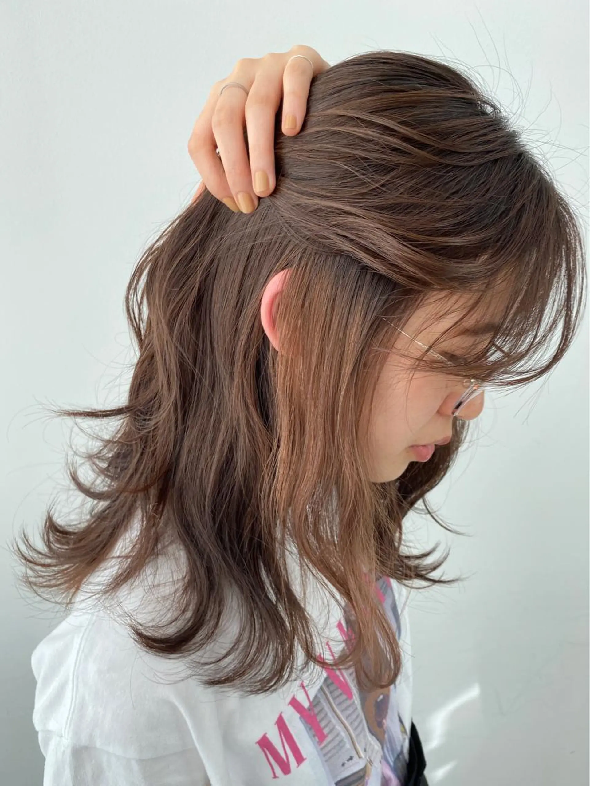 ミディアム カラー momo所属・メンズヘアメイク 🩵Mayuki🩵のヘアスタイル