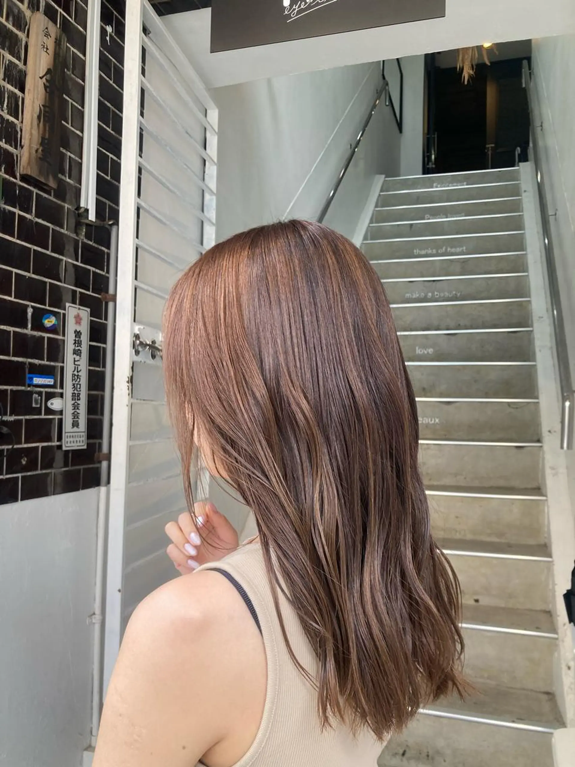 ロング カラー F.O.F.所属・たかなみ りなのヘアスタイル