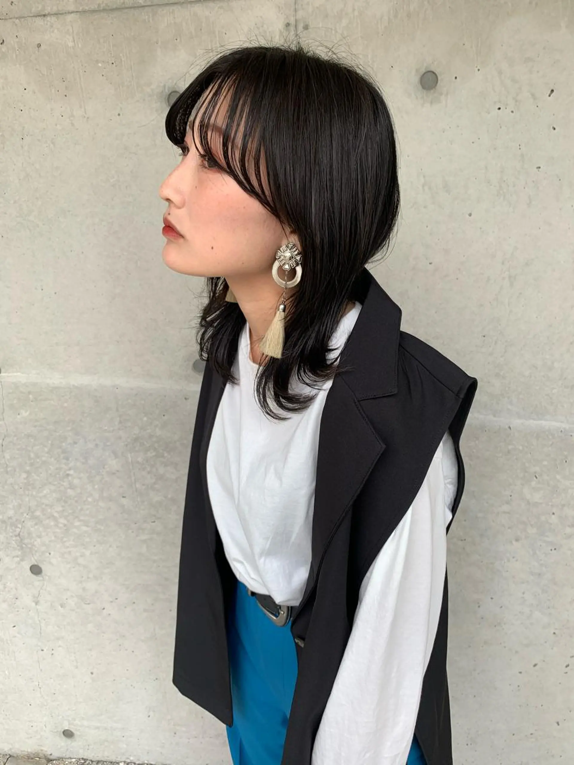 ミディアム ホラオク カナエのヘアスタイル