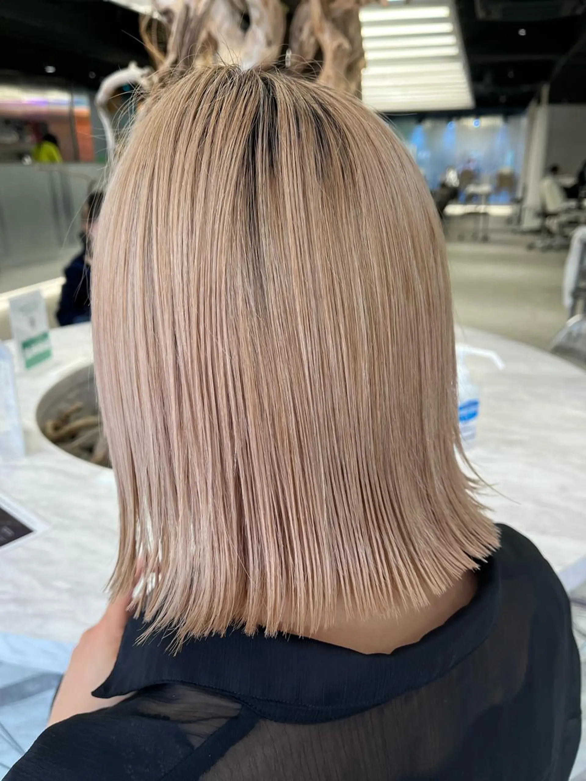 ショート 切りっぱなしボブ ボブ カット mai🤍縮毛酸性ス トレート/アイリストのヘアスタイル