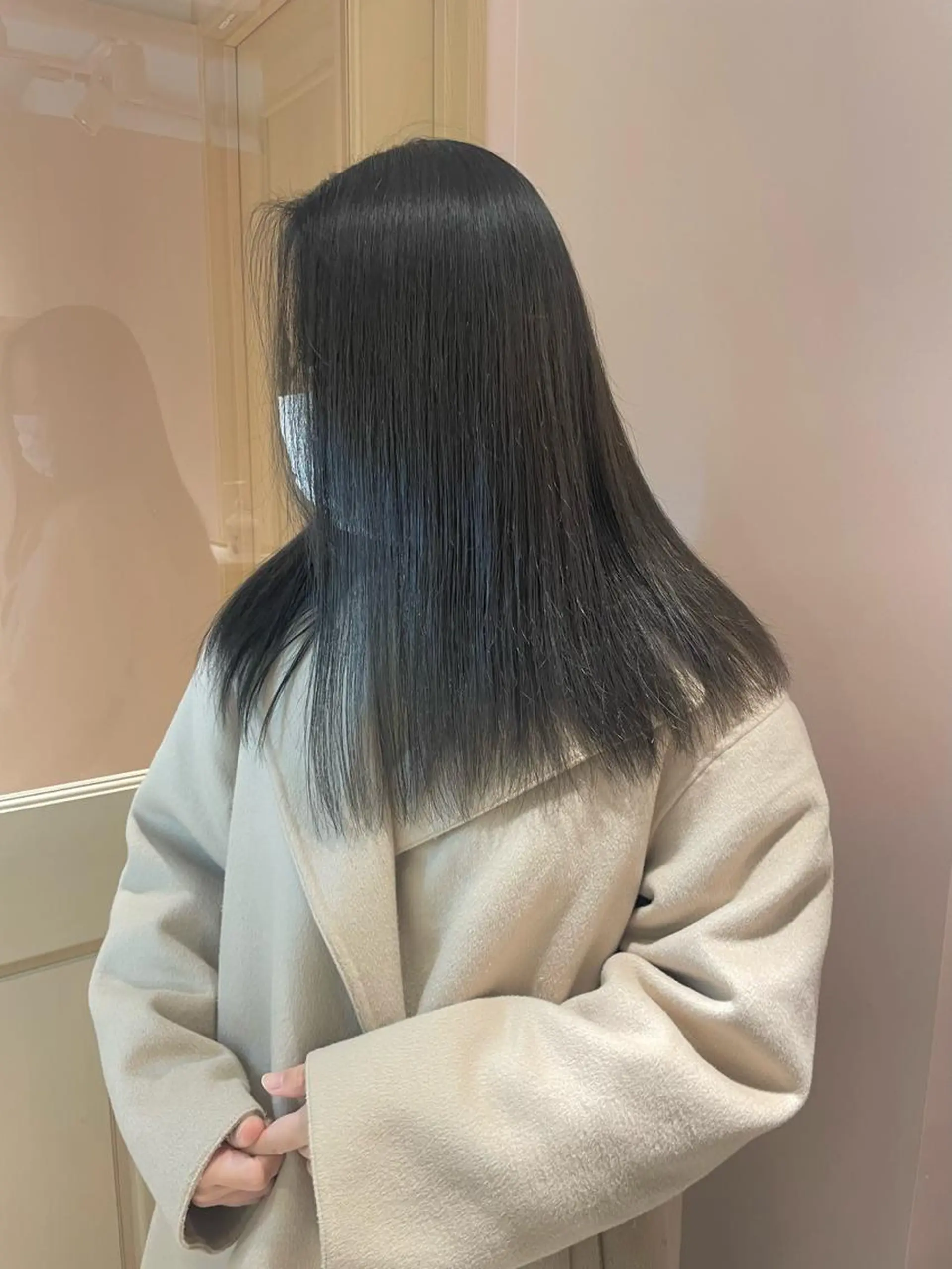 セミロング ケアカラー カット ヘアカラー トリートメント ヘッドスパ マホ/日吉/髪質改善 /レイヤー/ガーリーのヘアスタイル