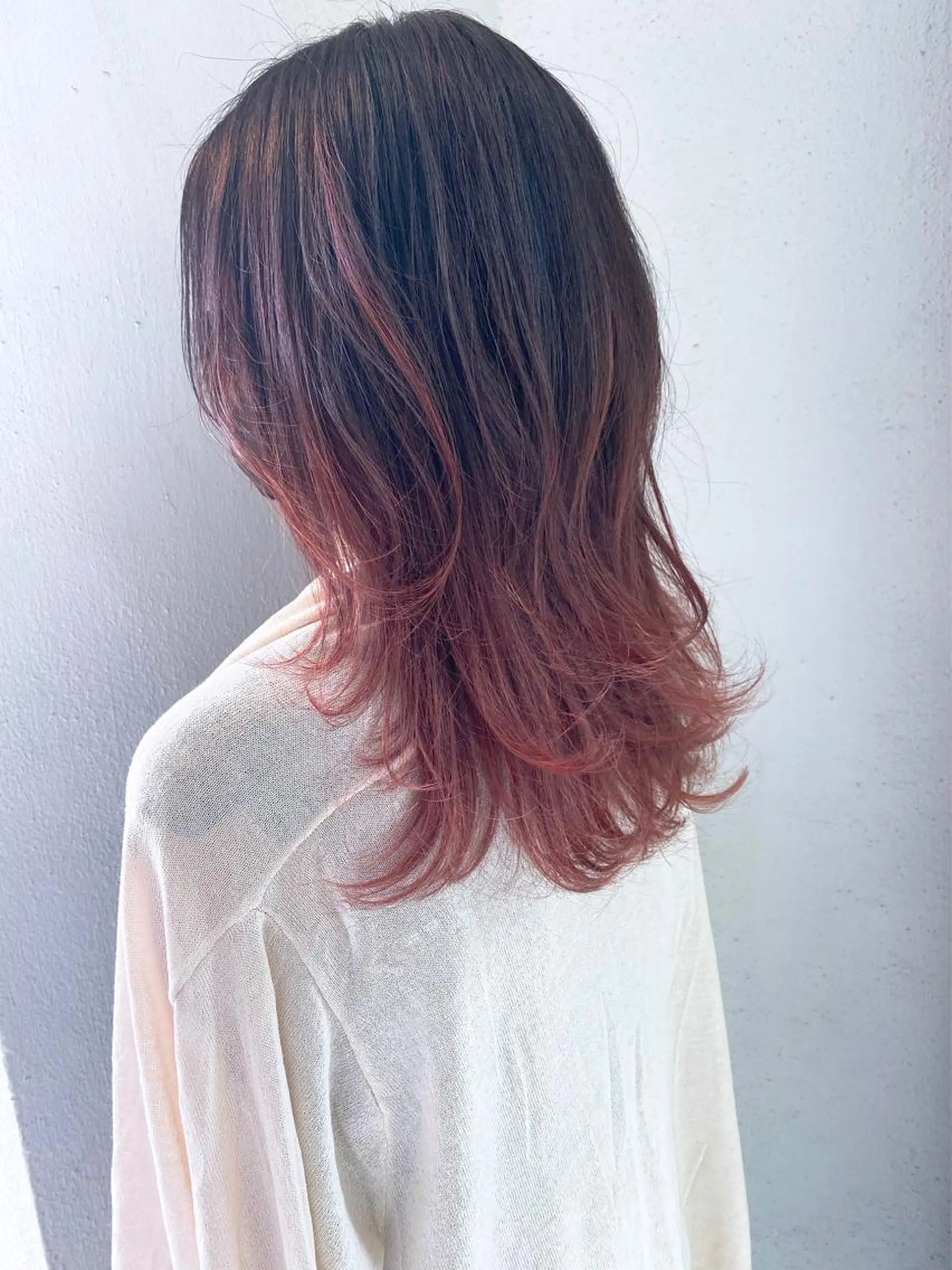 セミロング カラー 髪質改善/艶髪 やまなかのヘアスタイル