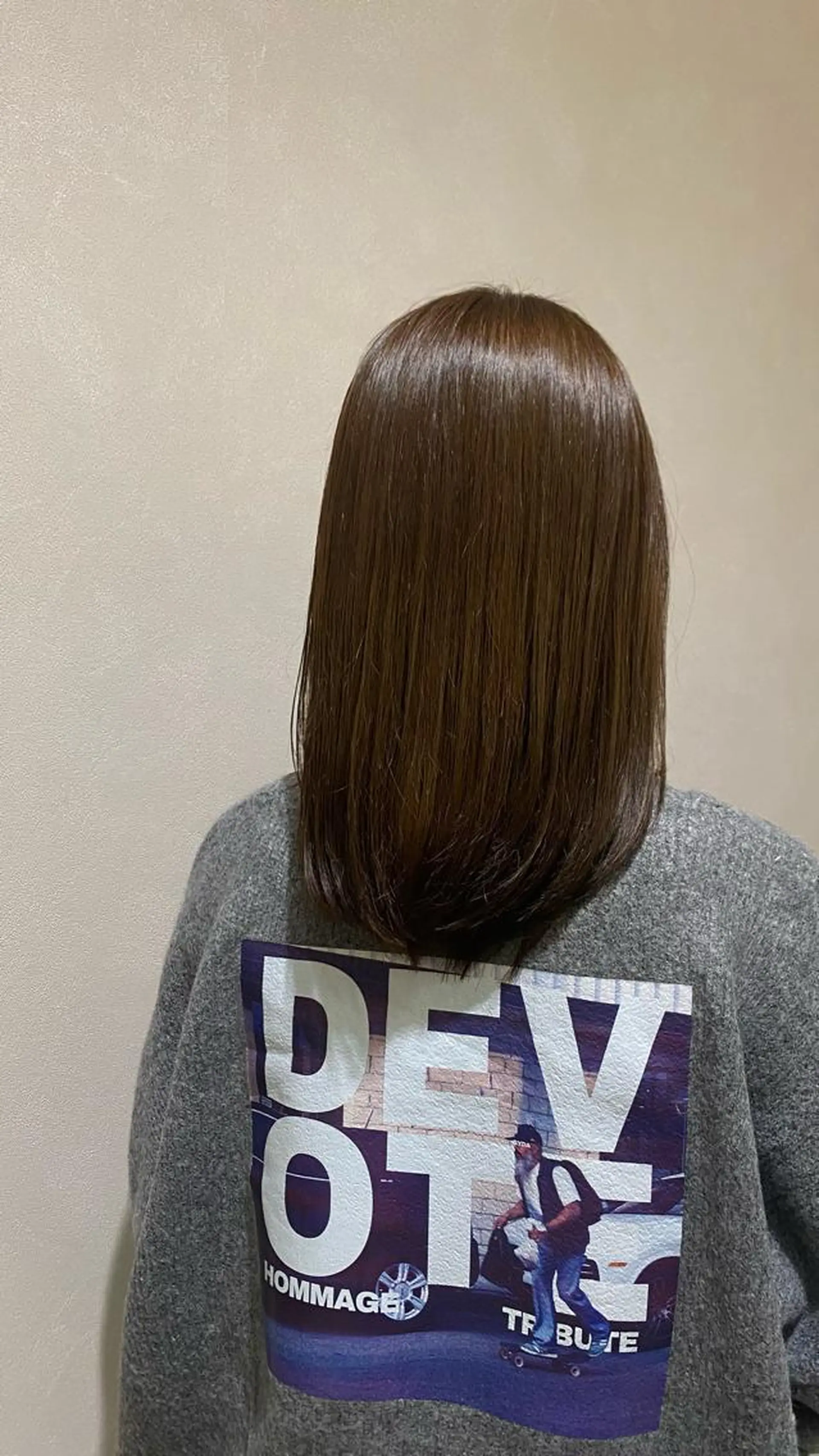 セミロング カラー ベージュカラー 透明感カラー hair salon  CAMON.所属・仙台/camon/ airiのヘアスタイル