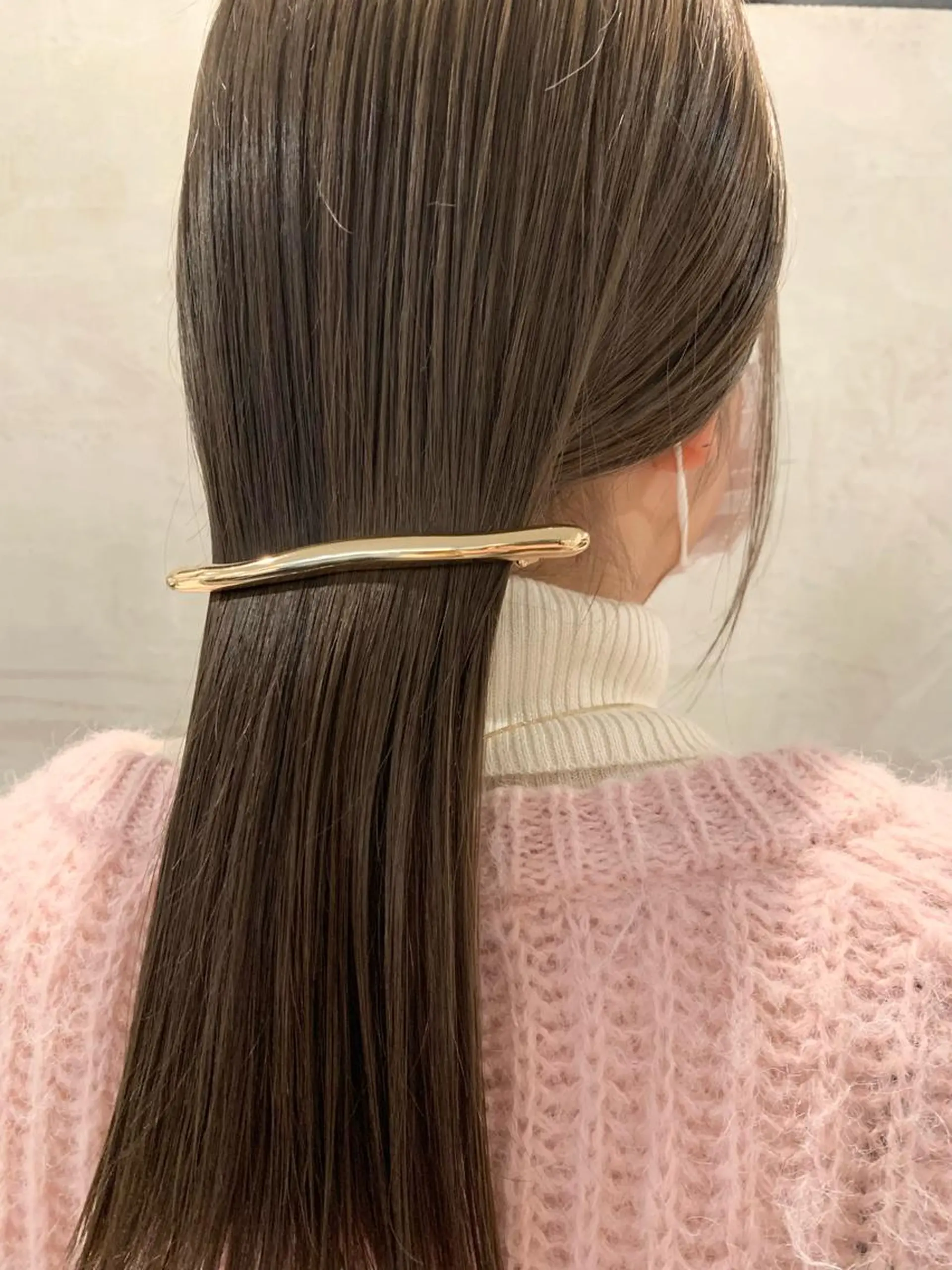 ロング カラー メンズ ベージュカラー ヘアカラー 落合希 Olivebeigeのヘアスタイル