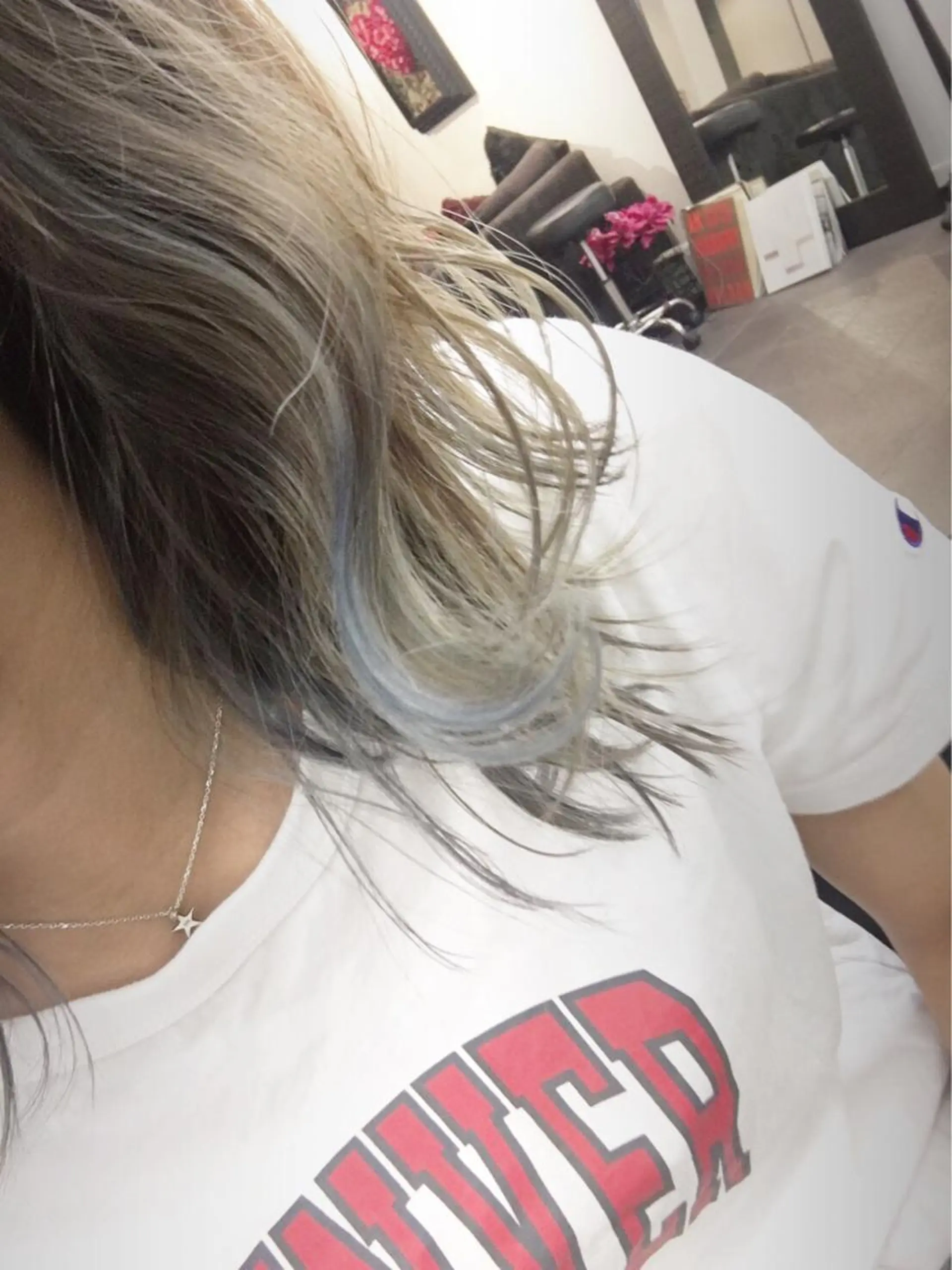 ミディアム カラー ブルーカラー ブルージュ ダブルカラー lottacucci所属・デジタルパーマ💫/ 似合わせカット✂️のヘアスタイル