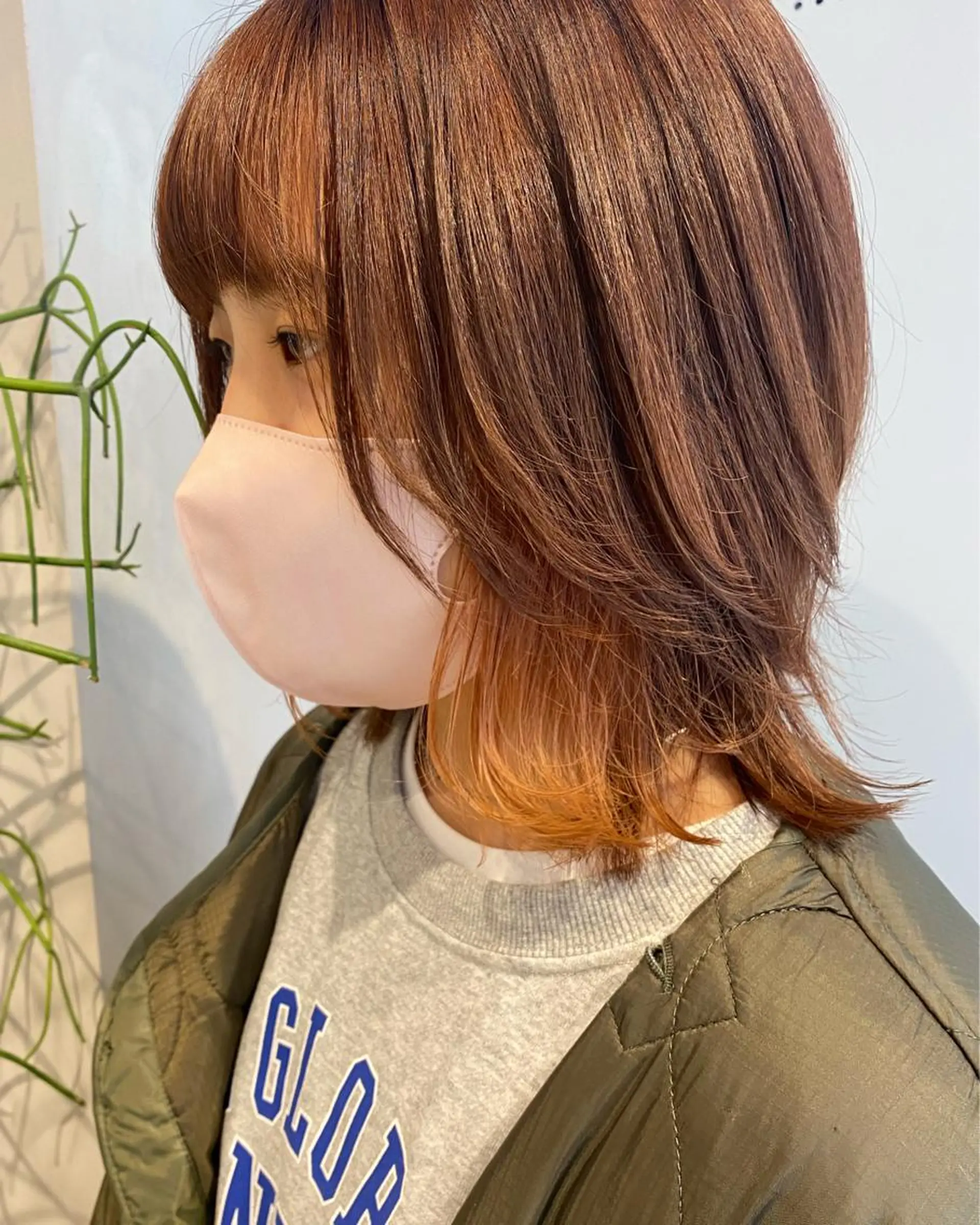 ミディアム カラー ヘアカラー トリートメント デザインカラー/パー マ🦖外岡咲希🦖のヘアスタイル