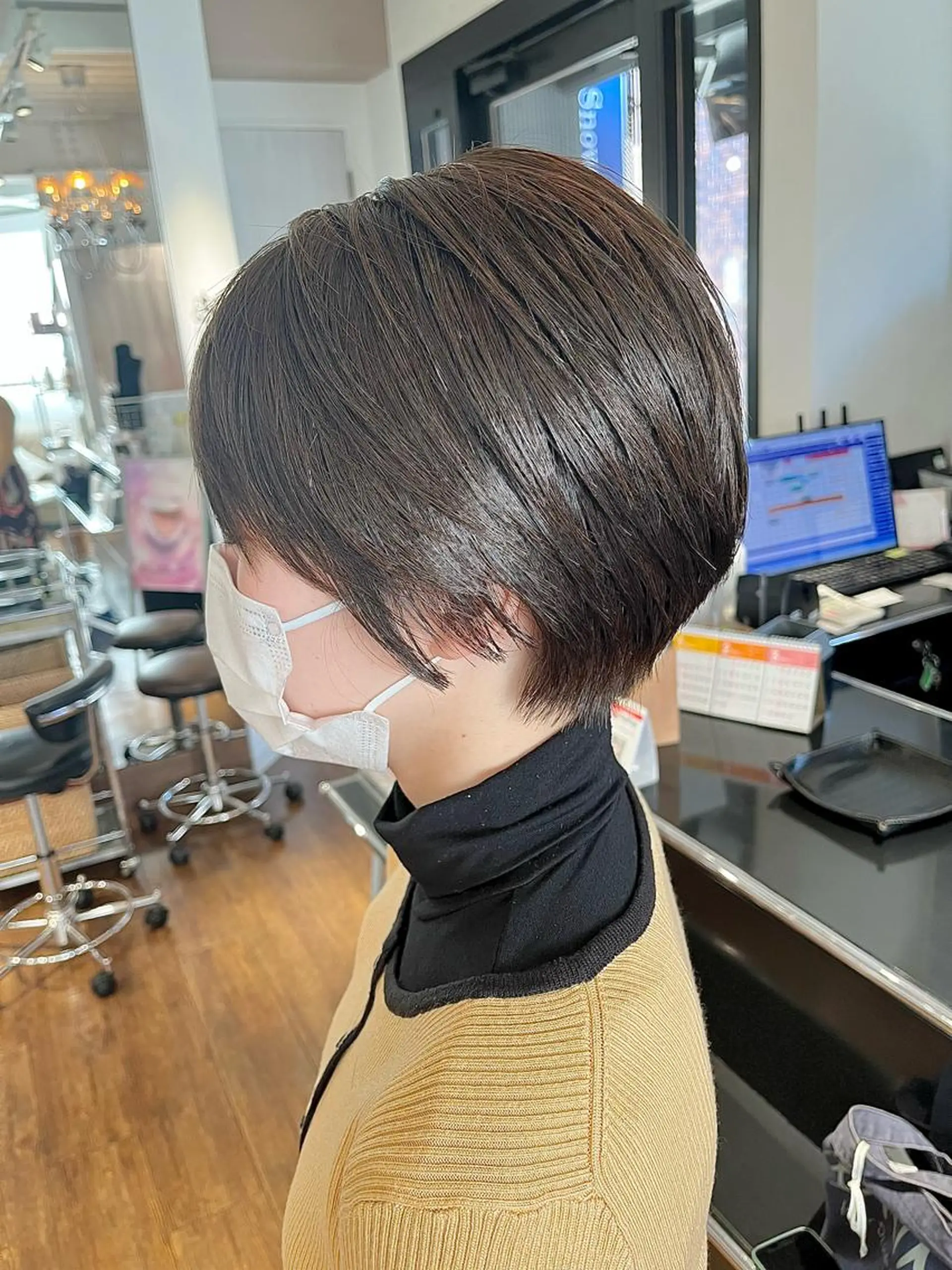 ショート コテ巻きパーマ/韓国 パーマ/佐野のヘアスタイル